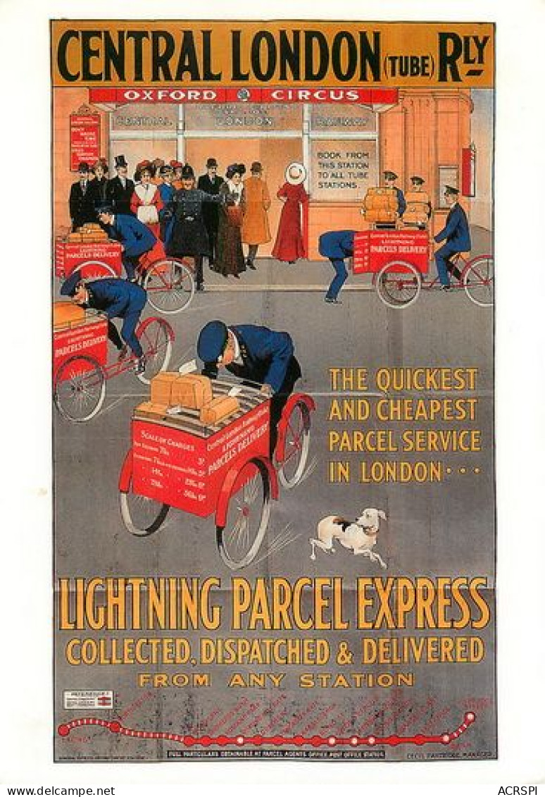 CENTRAL LONDON Tube Railway Lightning Parcel Express  22   (scan Recto-verso)MA2174Bis - Shops