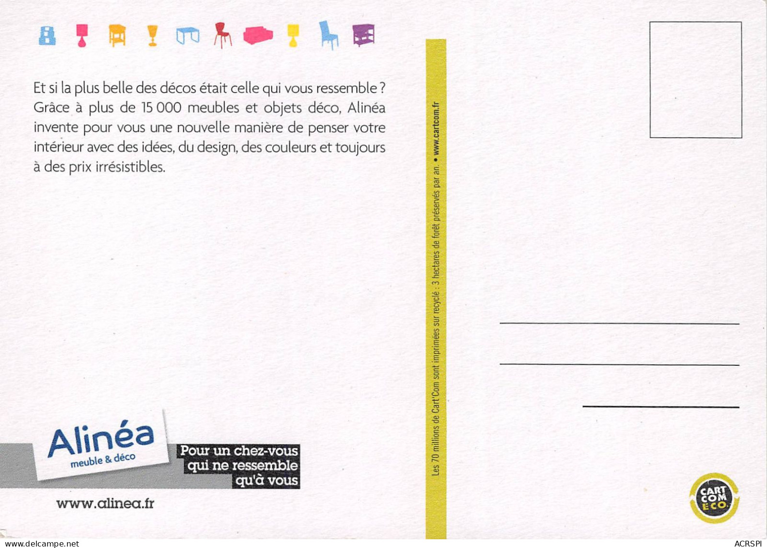 ALINEA Pour Un Chez Vous Qui Ressemble Qu A Vous  16(scan Recto-verso) MA2173 - Publicité