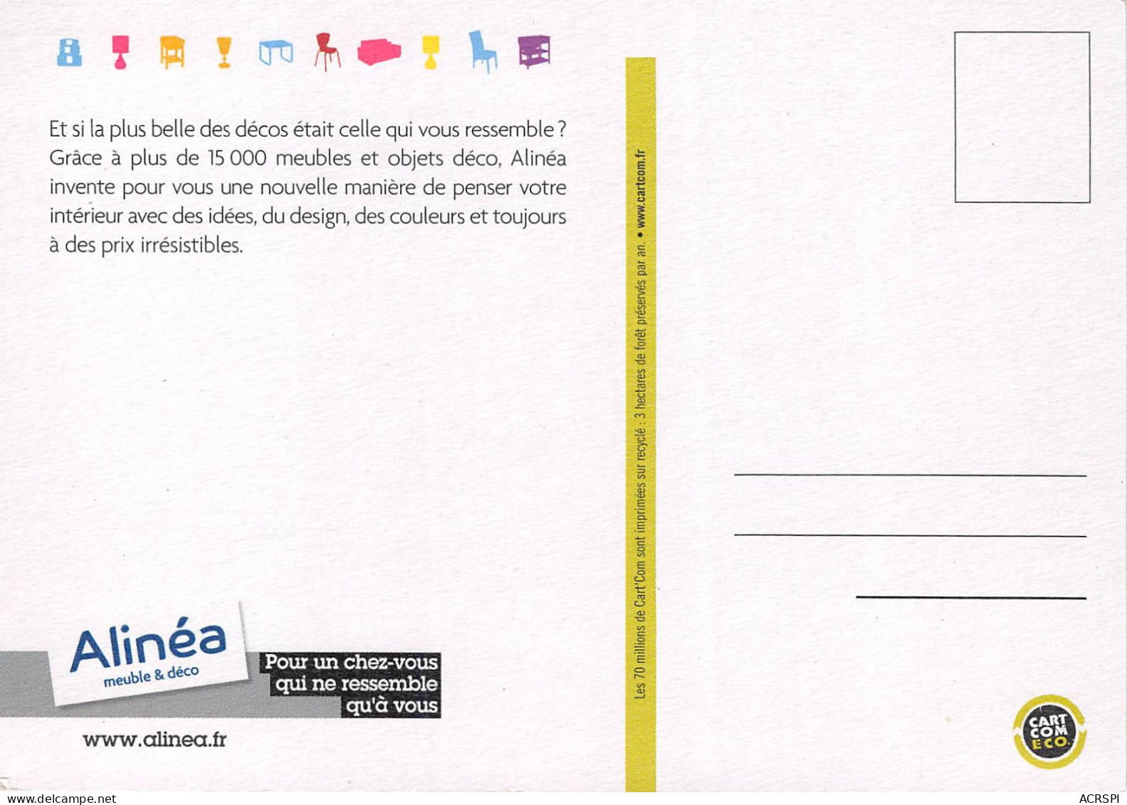 ALINEA Pour Un Chez Vous Qui Ressemble Qu A Vous  16(scan Recto-verso) MA2173 - Reclame