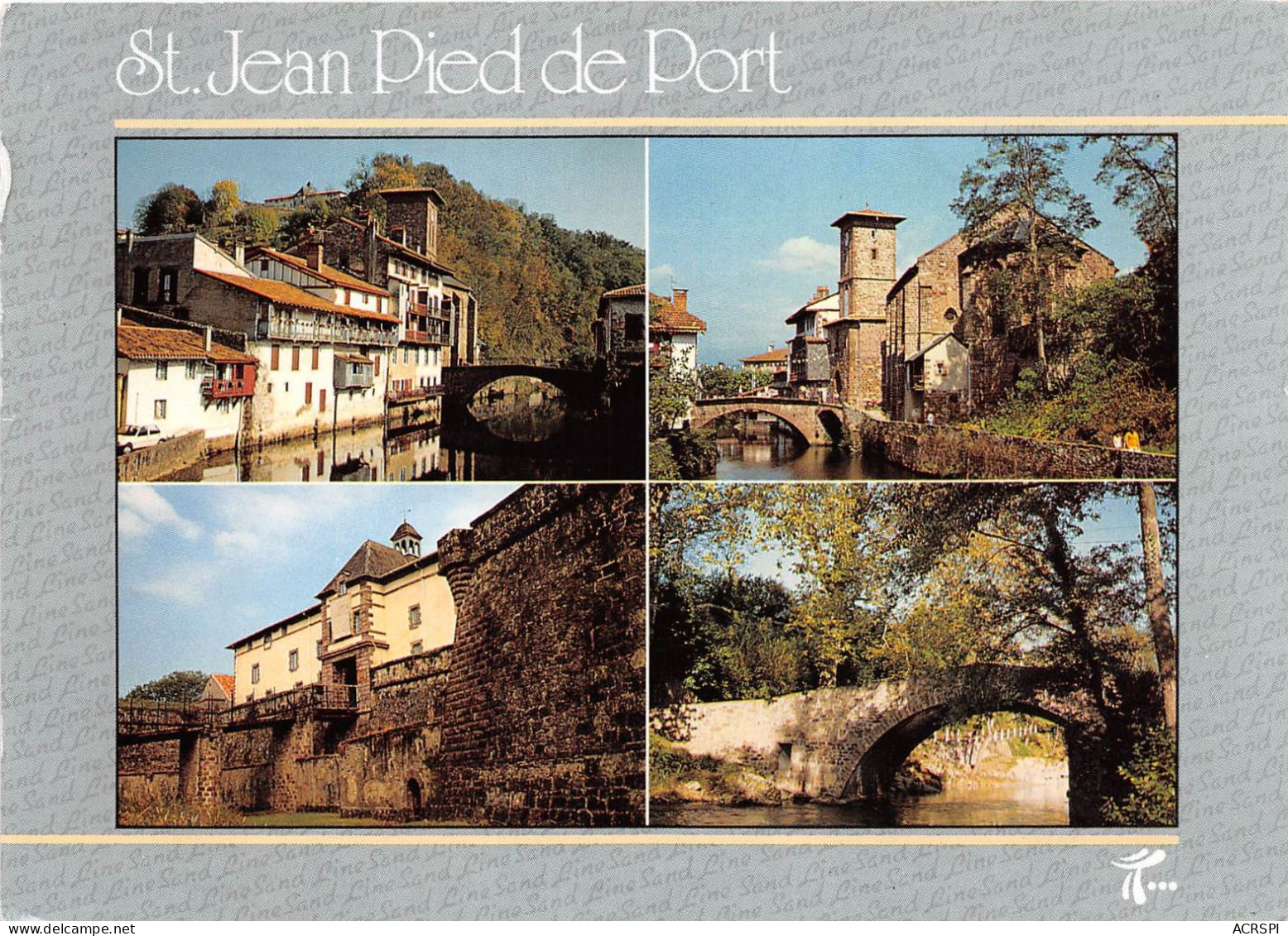SAINT JEAN PIED DE PORT Vieilles Maisons Sur La Nive L Eglise La Citadelle 25(scan Recto-verso) MA2172 - Saint Jean Pied De Port