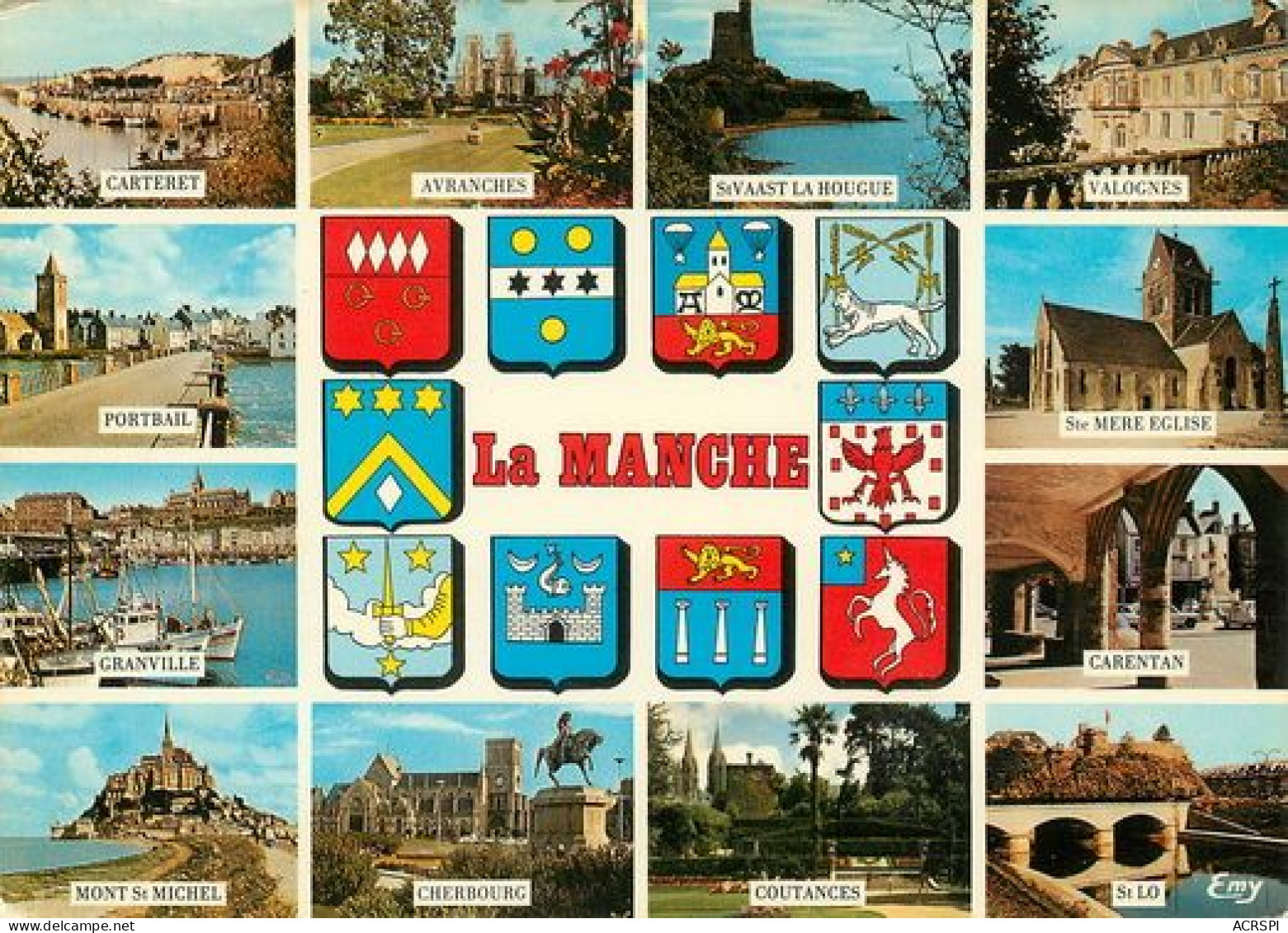 BLASONS De La MANCHE  COSQUEVILLE BARFLEUR Cherbourg  Coutances Carentan 43 (scan Recto-verso)MA2171Ter - Barfleur