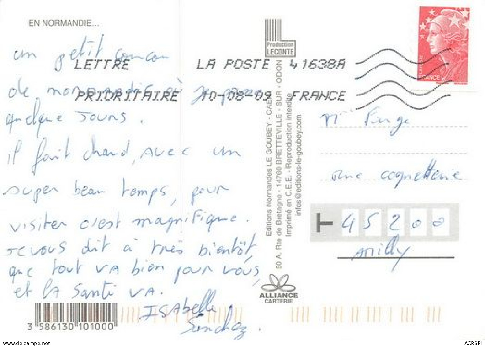 La MANCHE C'est Chouette Cherbourg Carteret Portbail Barfleur Jobourg Gateville  41 (scan Recto-verso)MA2171Ter - Barfleur