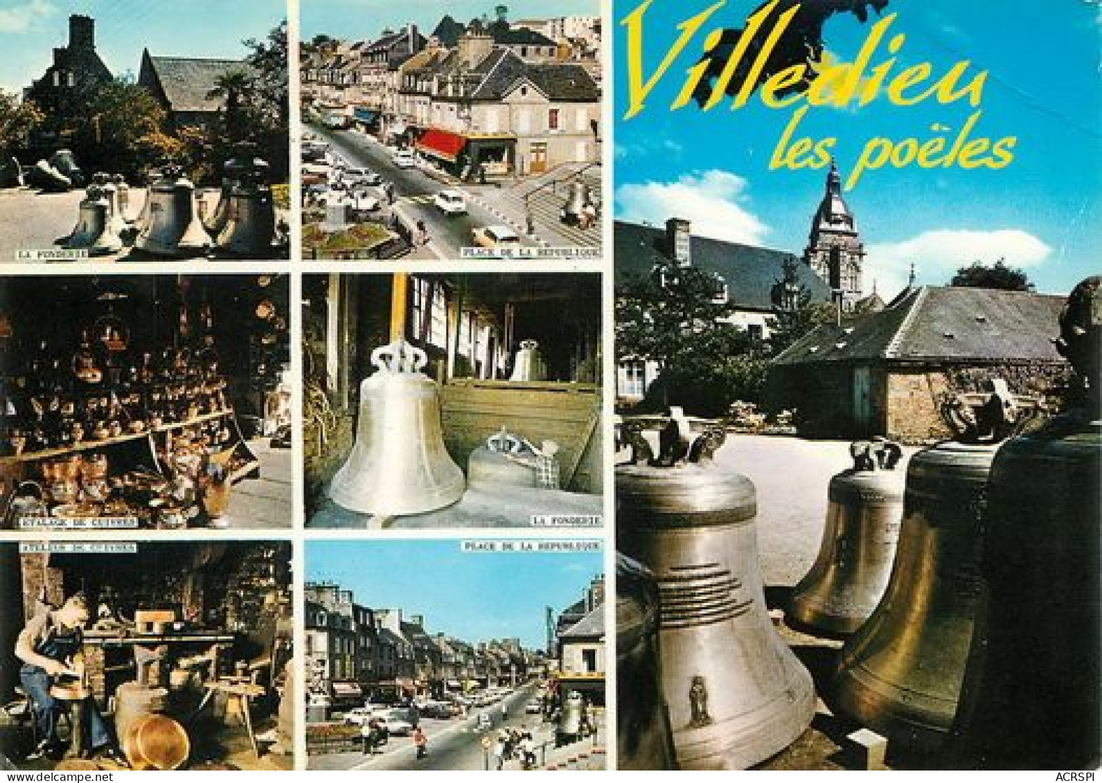 VILLEDIEU LES POELES Manche CITE DU CUIVRE Multivue Cloches  15   (scan Recto-verso)MA2171Ter - Villedieu