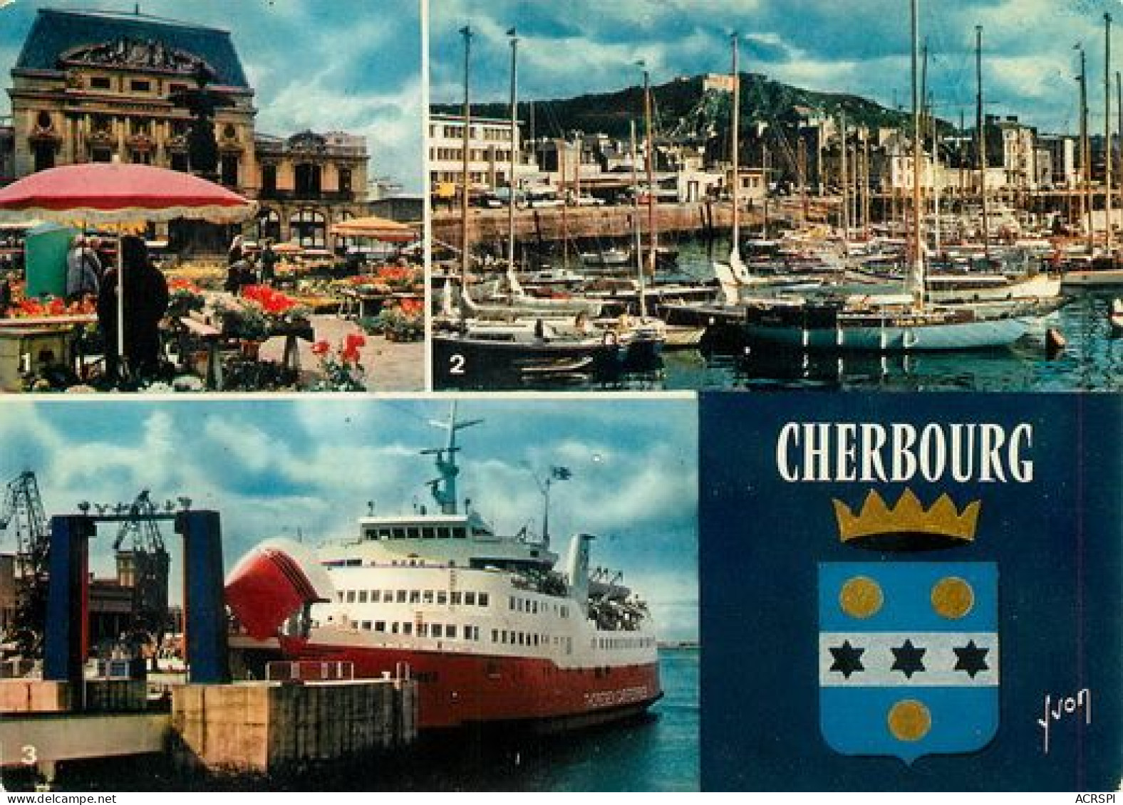 Cherbourg  Le Port Des Yatchs Le Car Ferry  31   (scan Recto-verso)MA2171Bis - Cherbourg