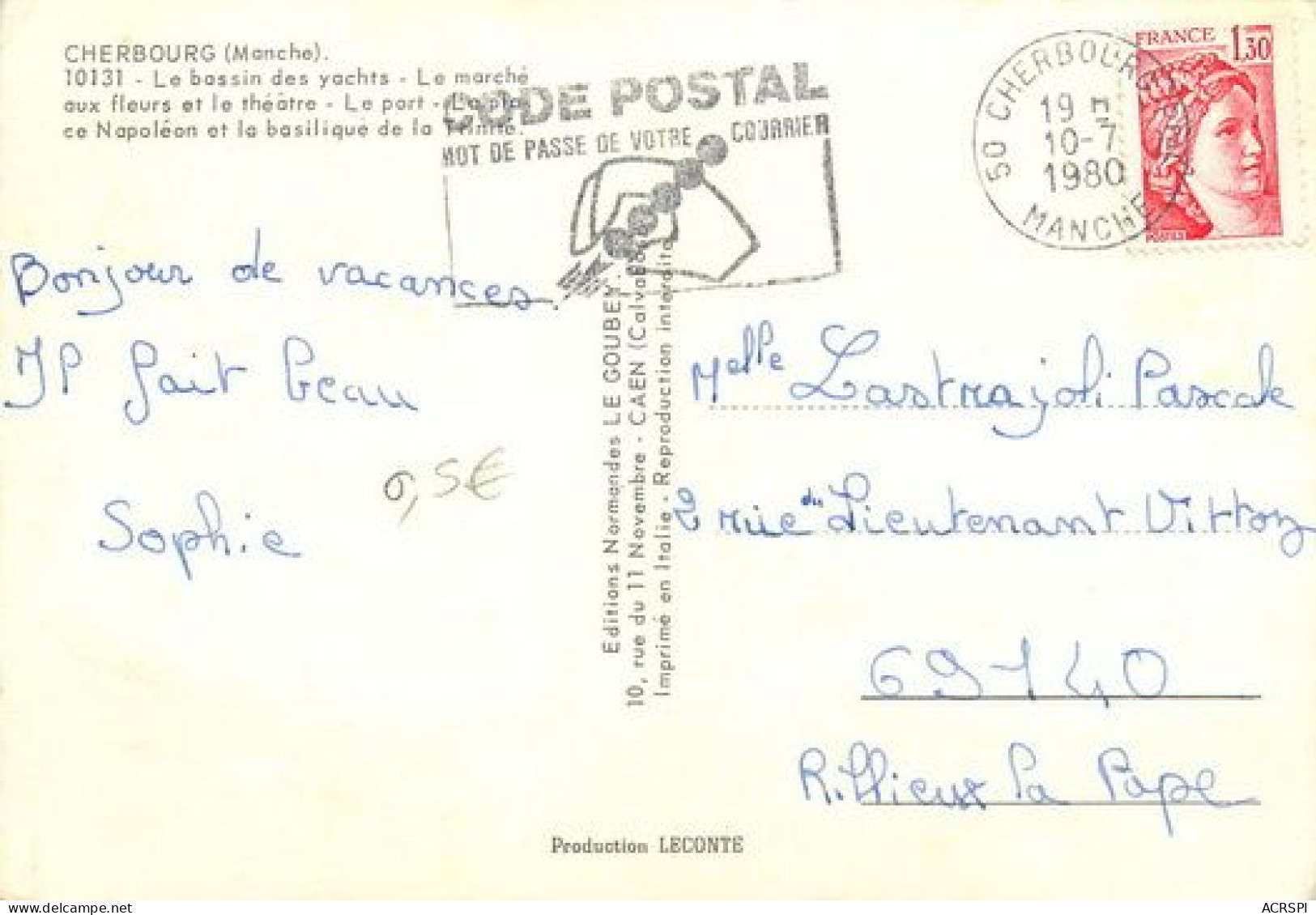 CHERBOURG  Multivue  32   (scan Recto-verso)MA2171Bis - Cherbourg