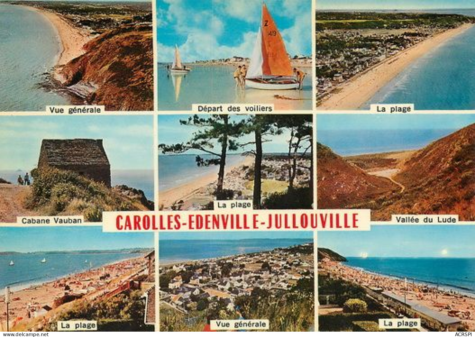EDENVILLE  JULLOUVILLE Carolles-Champeaux  MANCHE  Multivue   14   (scan Recto-verso)MA2171Bis - Le Mont Saint Michel