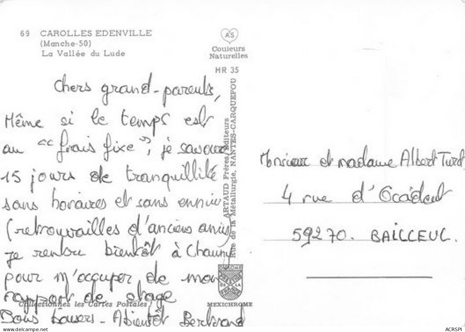 EDENVILLE  Carolles-Champeaux  MANCHE  La Valée Du Lude  11   (scan Recto-verso)MA2171Bis - Le Mont Saint Michel