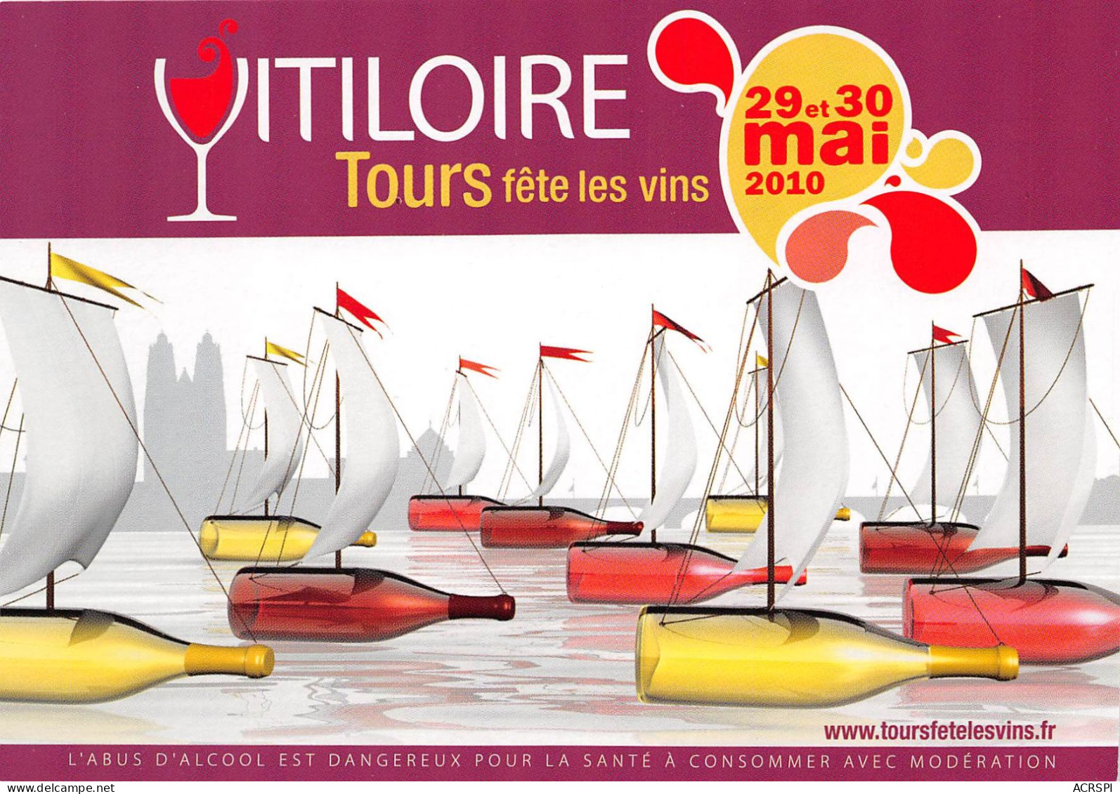 TOURS Vitiloire Tours Fete Les Vins 2010 22(scan Recto-verso) MA2171 - Tours