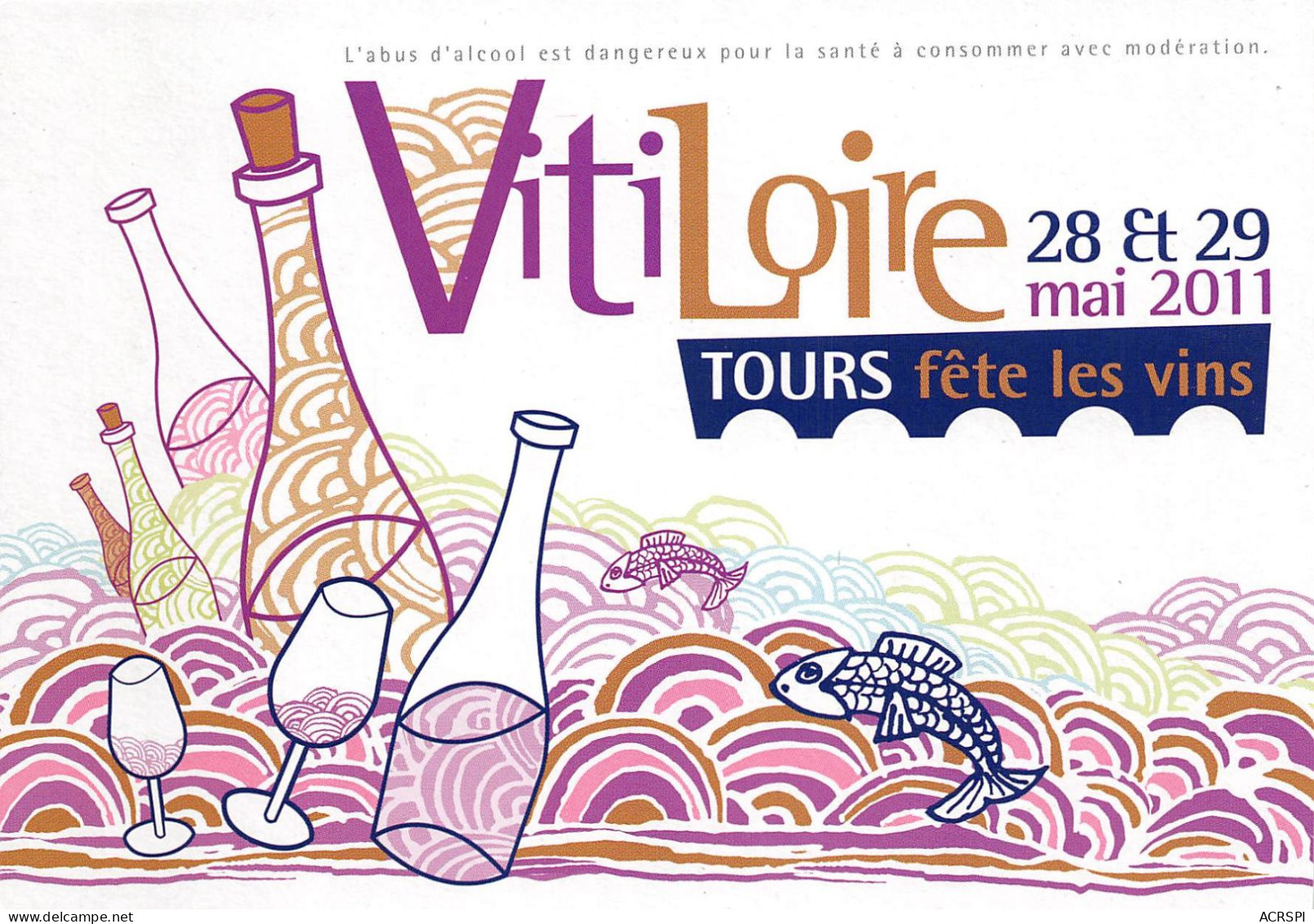 TOURS Vitiloire Tours Fete Les Vins 21(scan Recto-verso) MA2171 - Tours