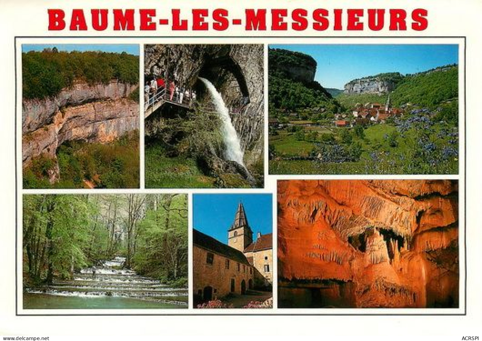 BAUME Les MESSIEURS  Reculé Et Entrée Des Grottes  21   (scan Recto-verso)MA2170Bis - Baume-les-Messieurs