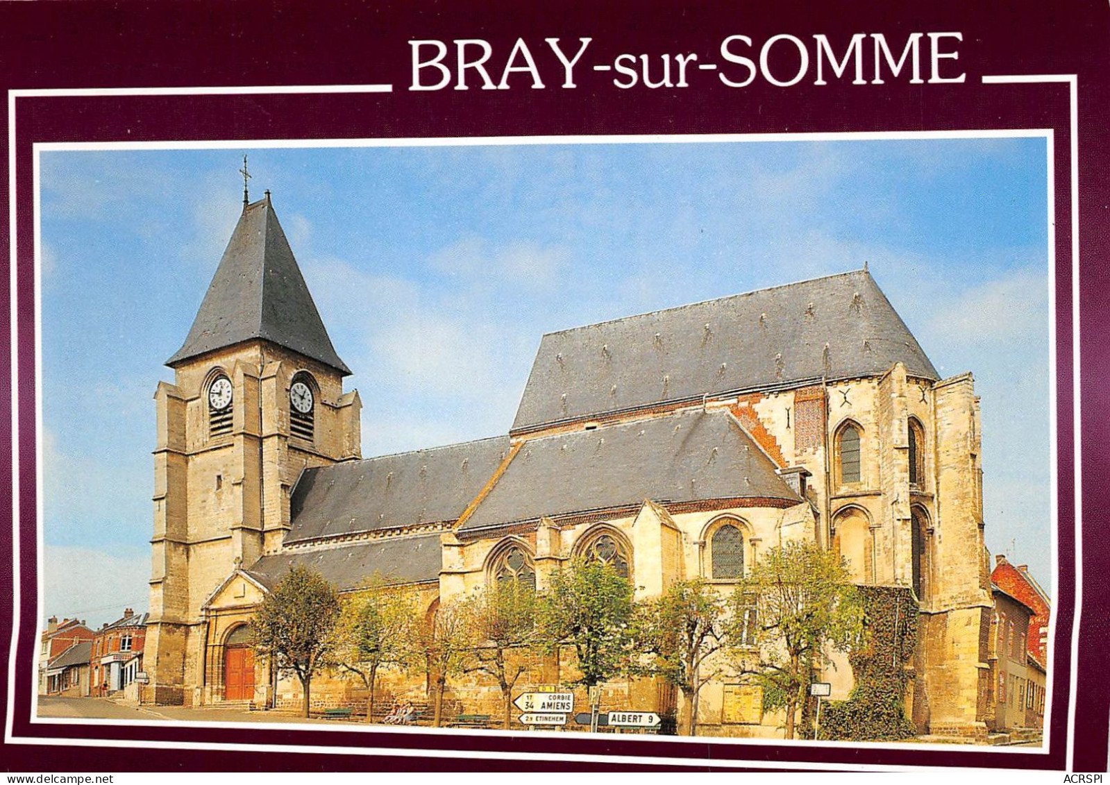 BRAY SUR SOMME L Eglise 14(scan Recto-verso) MA2169 - Bray Sur Somme