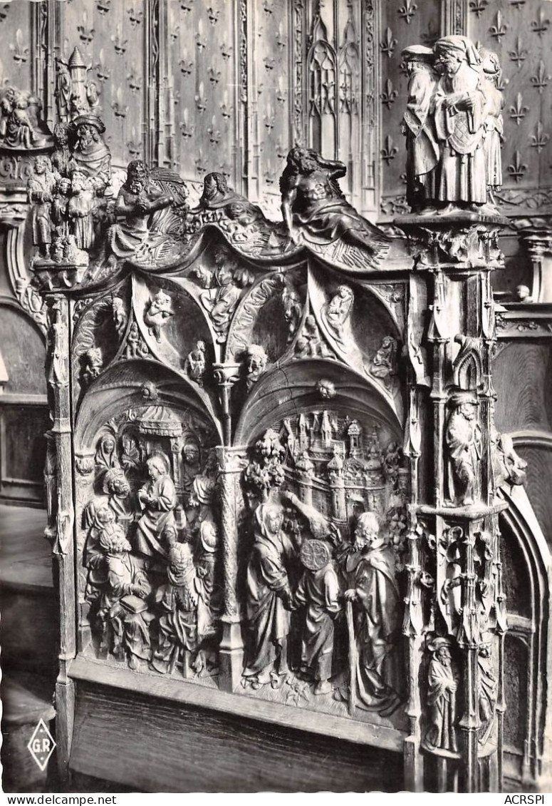 AMIENS  La Cathedrale Detail Des Stalles Depart Pour Nazareth 3(scan Recto-verso) MA2169 - Amiens