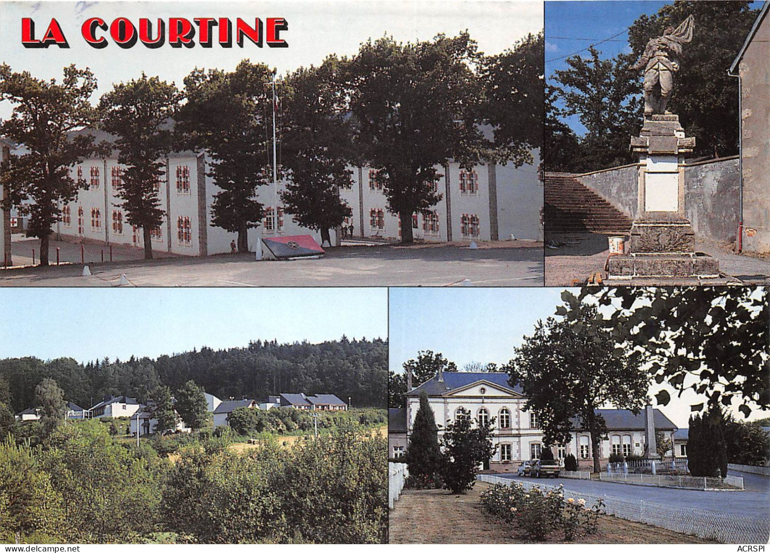 LA COURTINE Vue Sur Le Champ Militaire Monument Aux Morts 11(scan Recto-verso) MA2187 - La Courtine