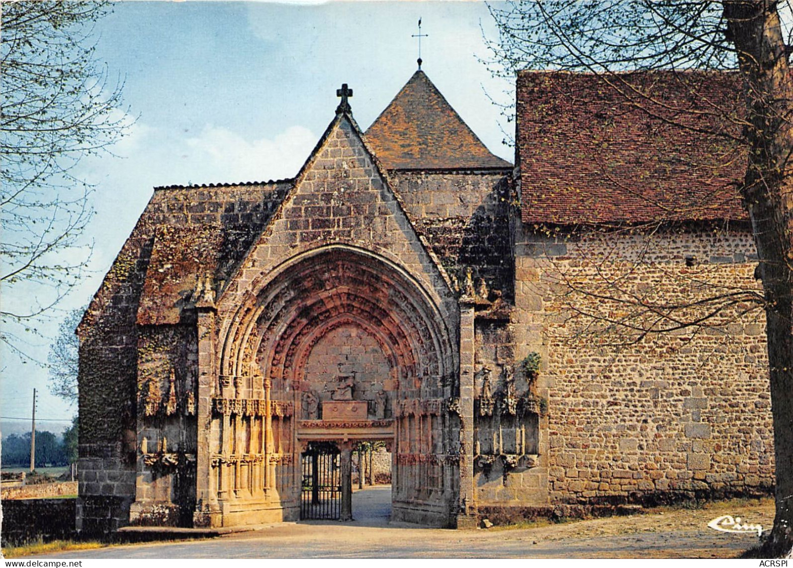 Eglise Du MOUTIER D AHUN Portail Son Et Lumiere 19(scan Recto-verso) MA2187 - Moutier D'Ahun