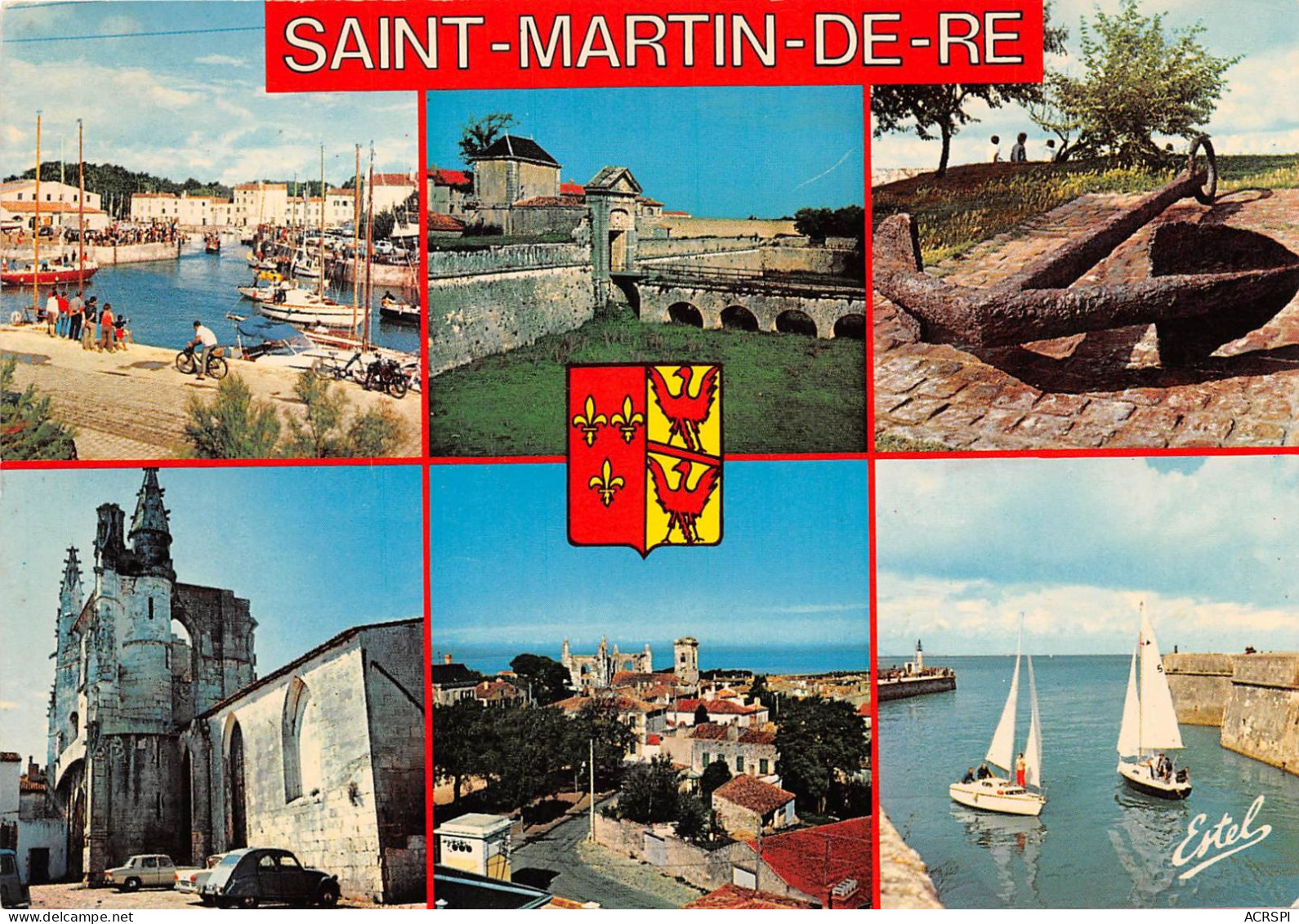 SAINT MARTIN DE RE Le Port La Porte Des Campani Vieille Ancre Les Ruines De L Eglise 24(scan Recto-verso) MA2184 - Saint-Martin-de-Ré