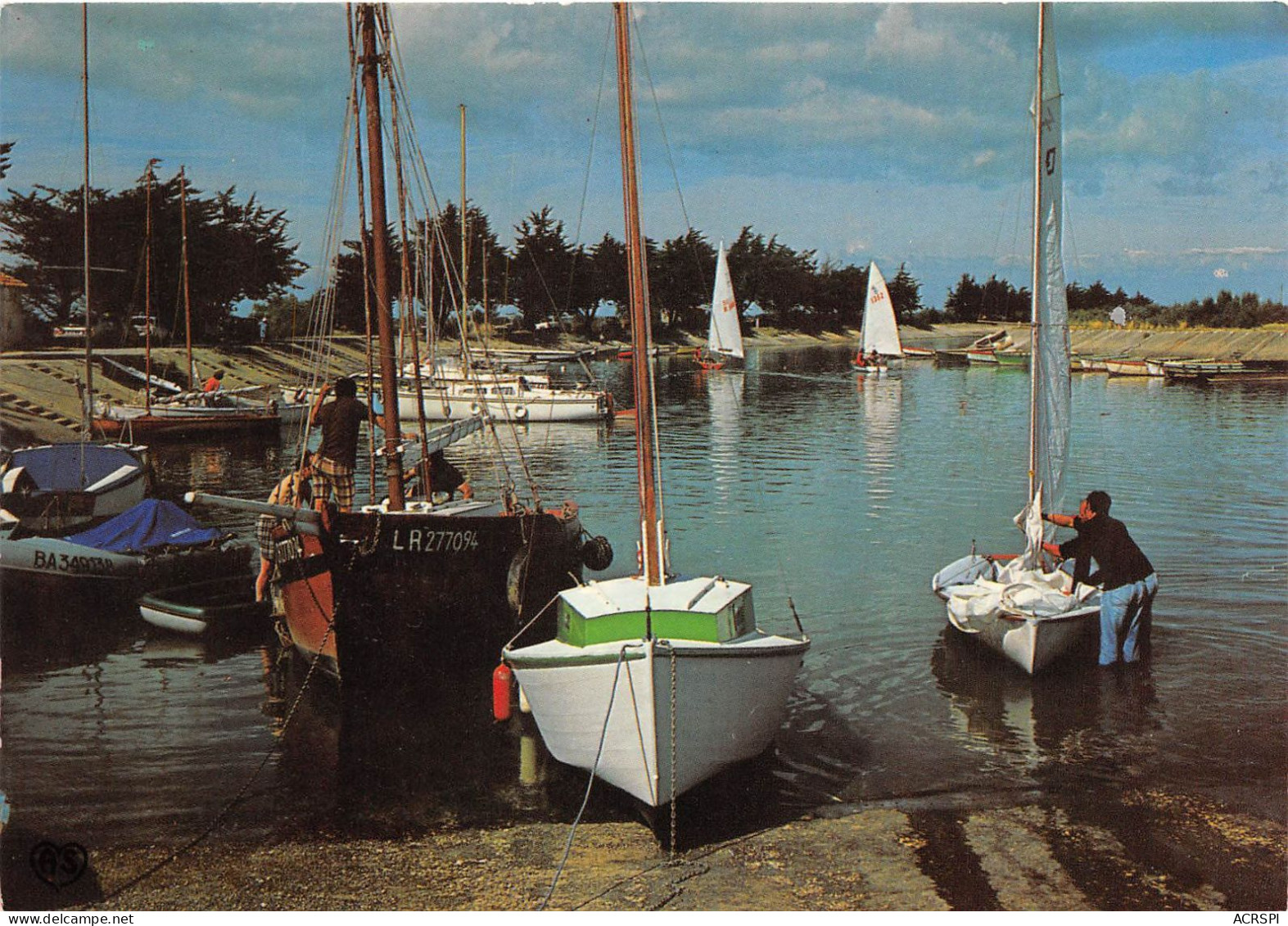 ILE DE RE ARS EN RE Voiliers Avant Le Depart 1(scan Recto-verso) MA2184 - Ile De Ré