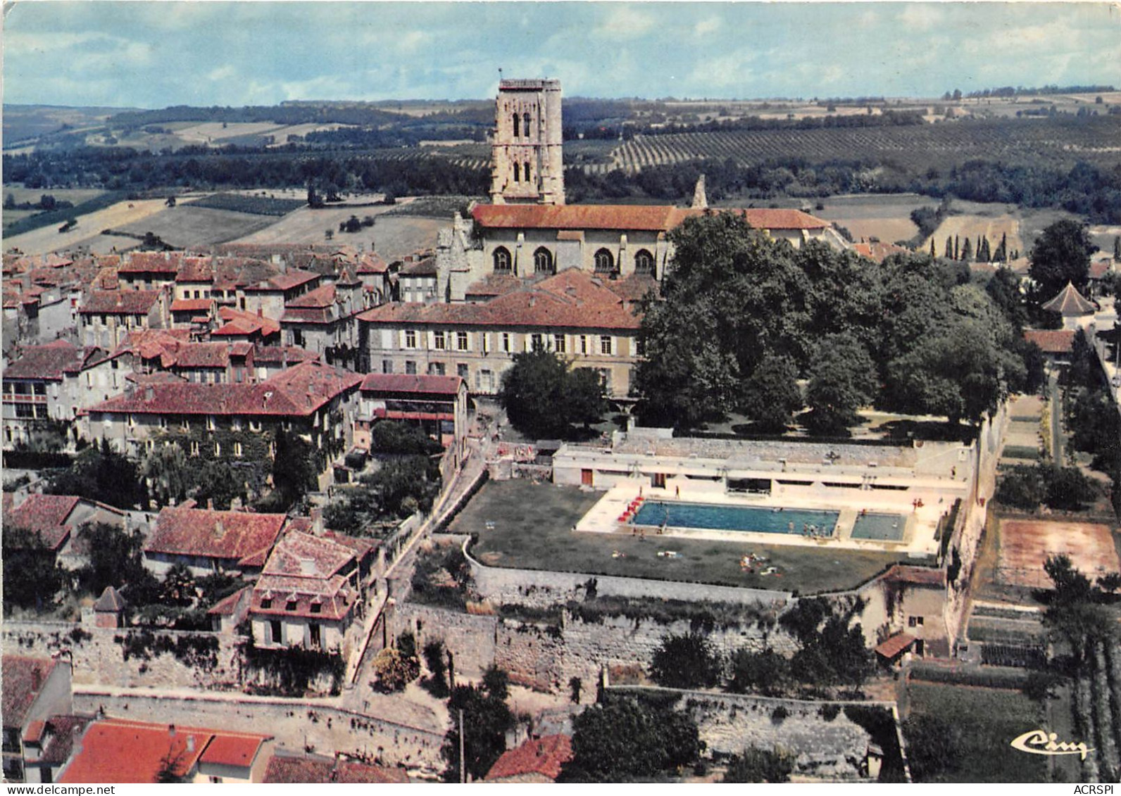 LECTOURE Vue Generale Aerienne 5(scan Recto-verso) MA2179 - Lectoure