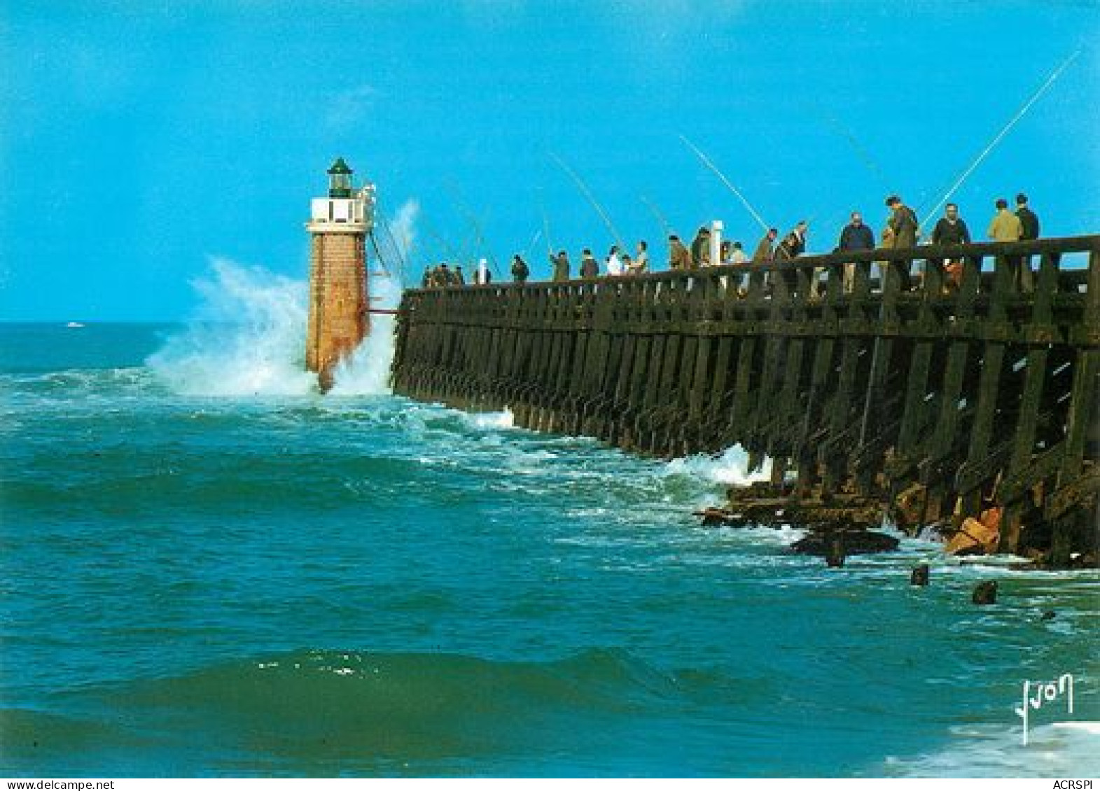 Cap Breton Pecheurs Sur L'estacade  25 (scan Recto-verso)MA2178Ter - Capbreton