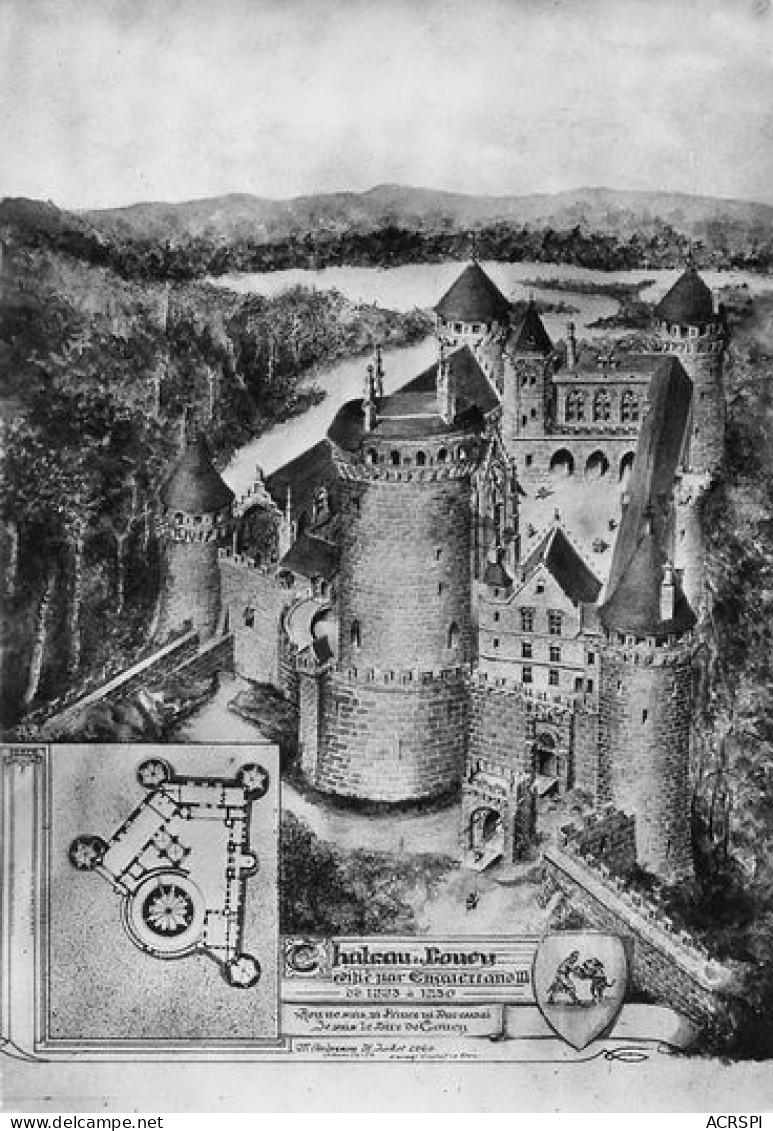Coucy-le-Château-Auffrique   Restitution Par M.Andreson Architecte 16   (scan Recto-verso)MA2178Bis - Laon