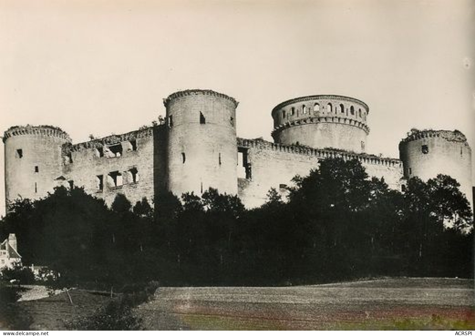 Coucy-le-Château-Auffrique  Le Chateau Avant La Guerre Facade Nord Ouest  18   (scan Recto-verso)MA2178Bis - Laon