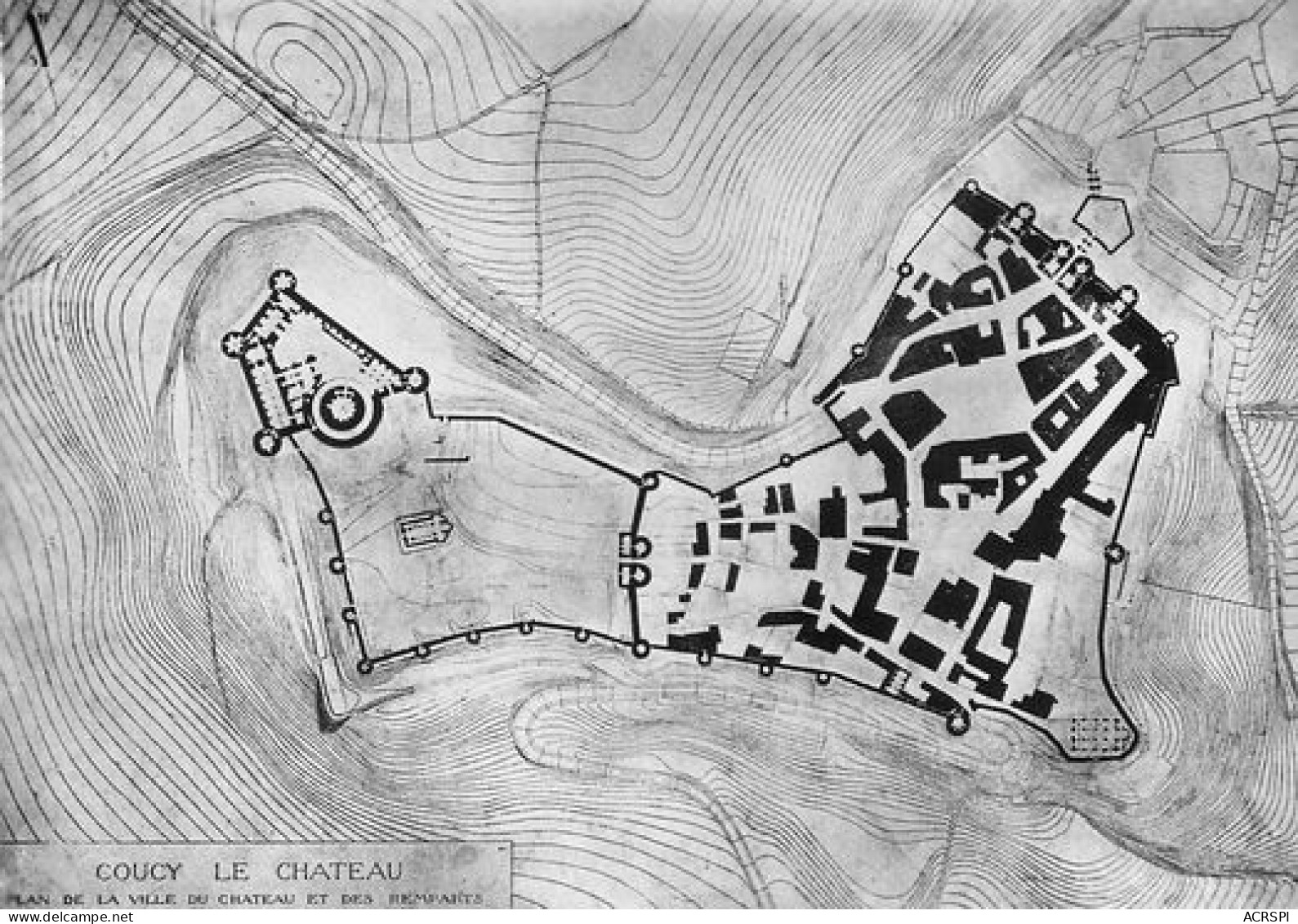 Coucy-le-Château-Auffrique  Plan De La Ville  17   (scan Recto-verso)MA2178Bis - Laon