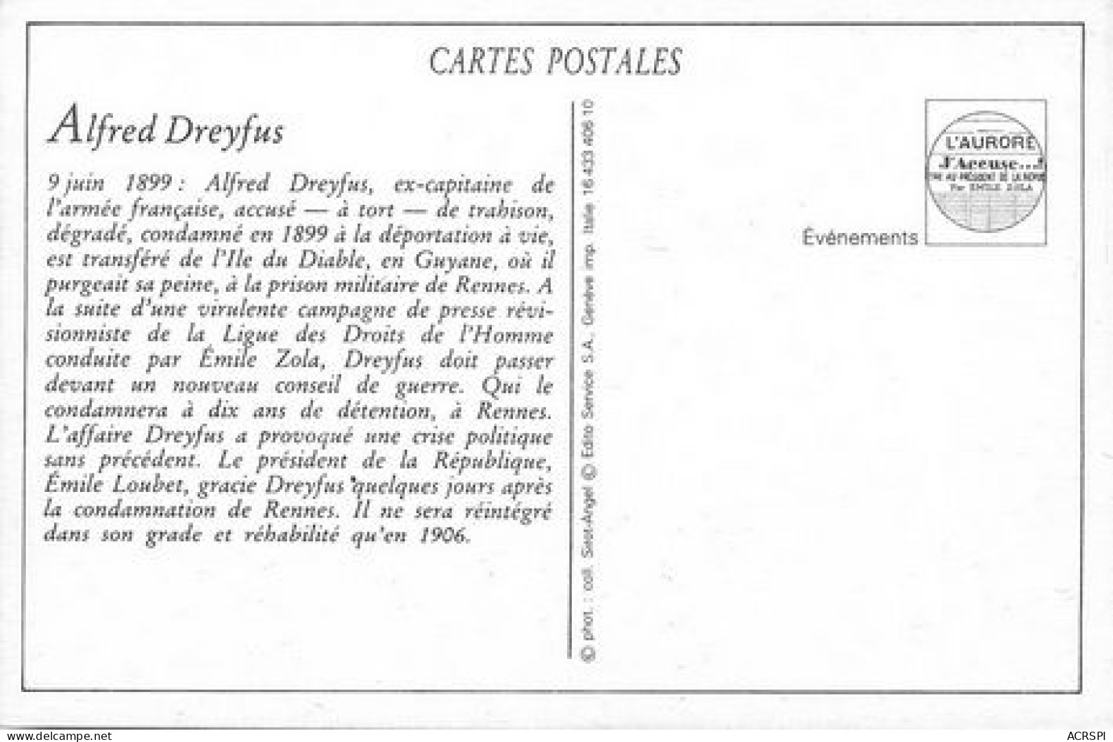 PARIS  Alfred DREYFUS General GILLAIN Et Commandant TARGE   23   (scan Recto-verso)MA2176Ter - Distretto: 09
