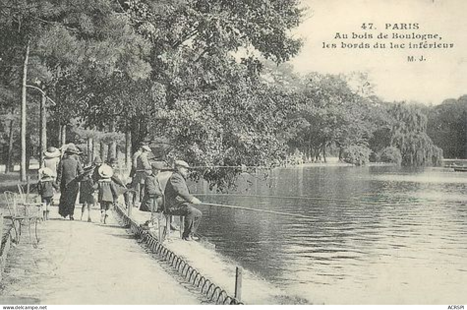 PARIS  Pêche Au Bois De Boulogne  9   (scan Recto-verso)MA2176Ter - Distretto: 16