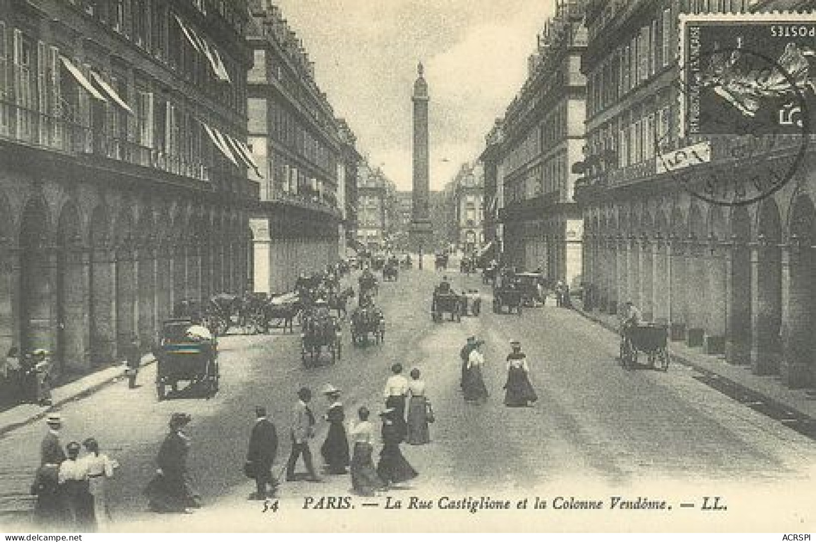 PARIS  Rue Castiglione  7   (scan Recto-verso)MA2176Ter - Distretto: 01