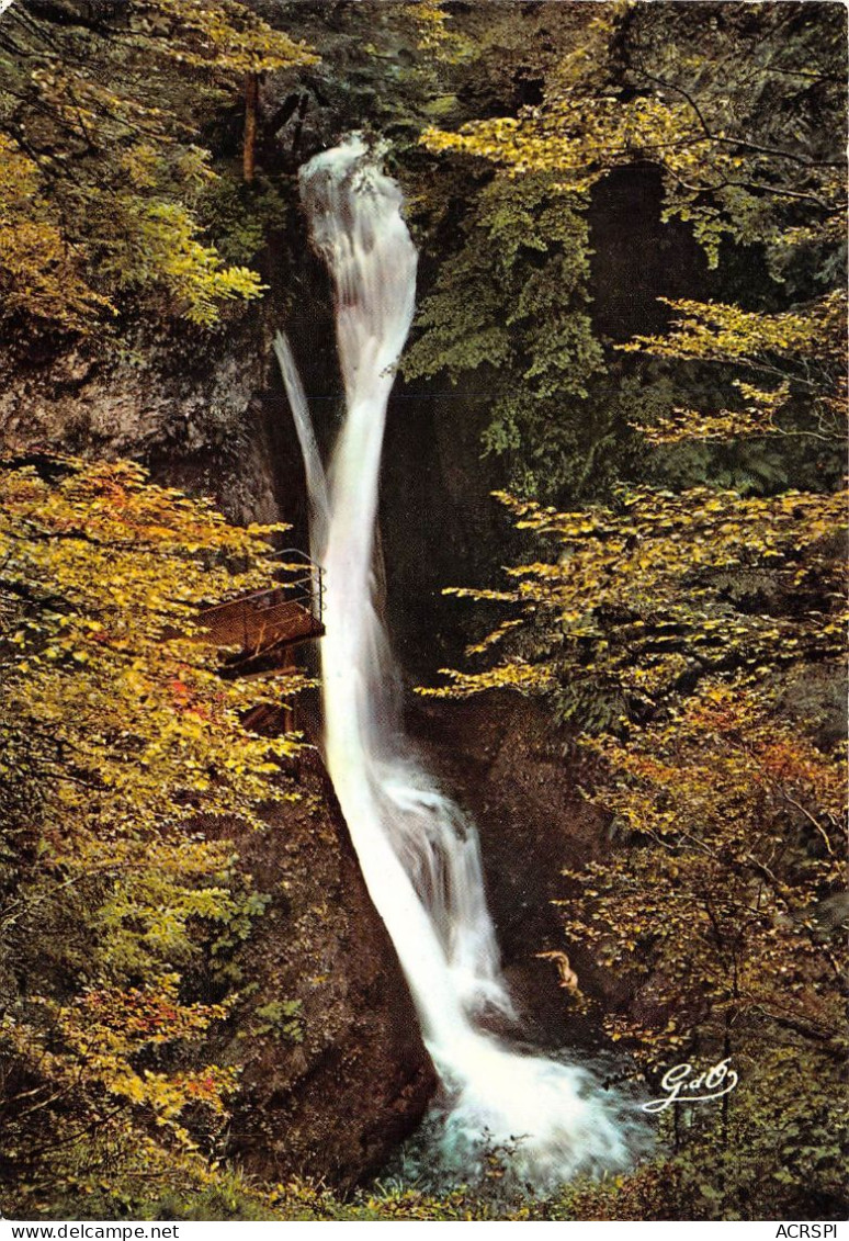 Environs De La Bourboule Et Du Mont Dore CASCADE DU PLAT A BARBE 6(scan Recto-verso) MA2198 - La Bourboule