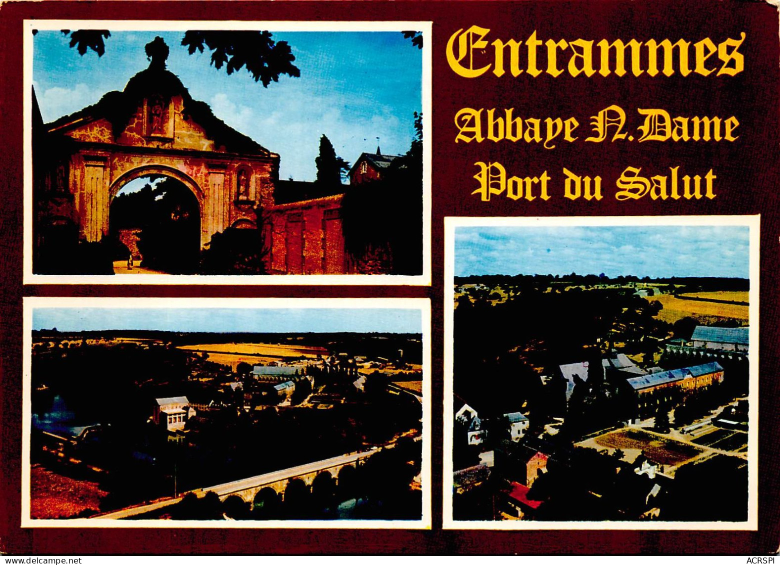 ENTRAMMES Abbaye De Notre Dame De Port Salut 29(scan Recto-verso) MA2196 - Entrammes