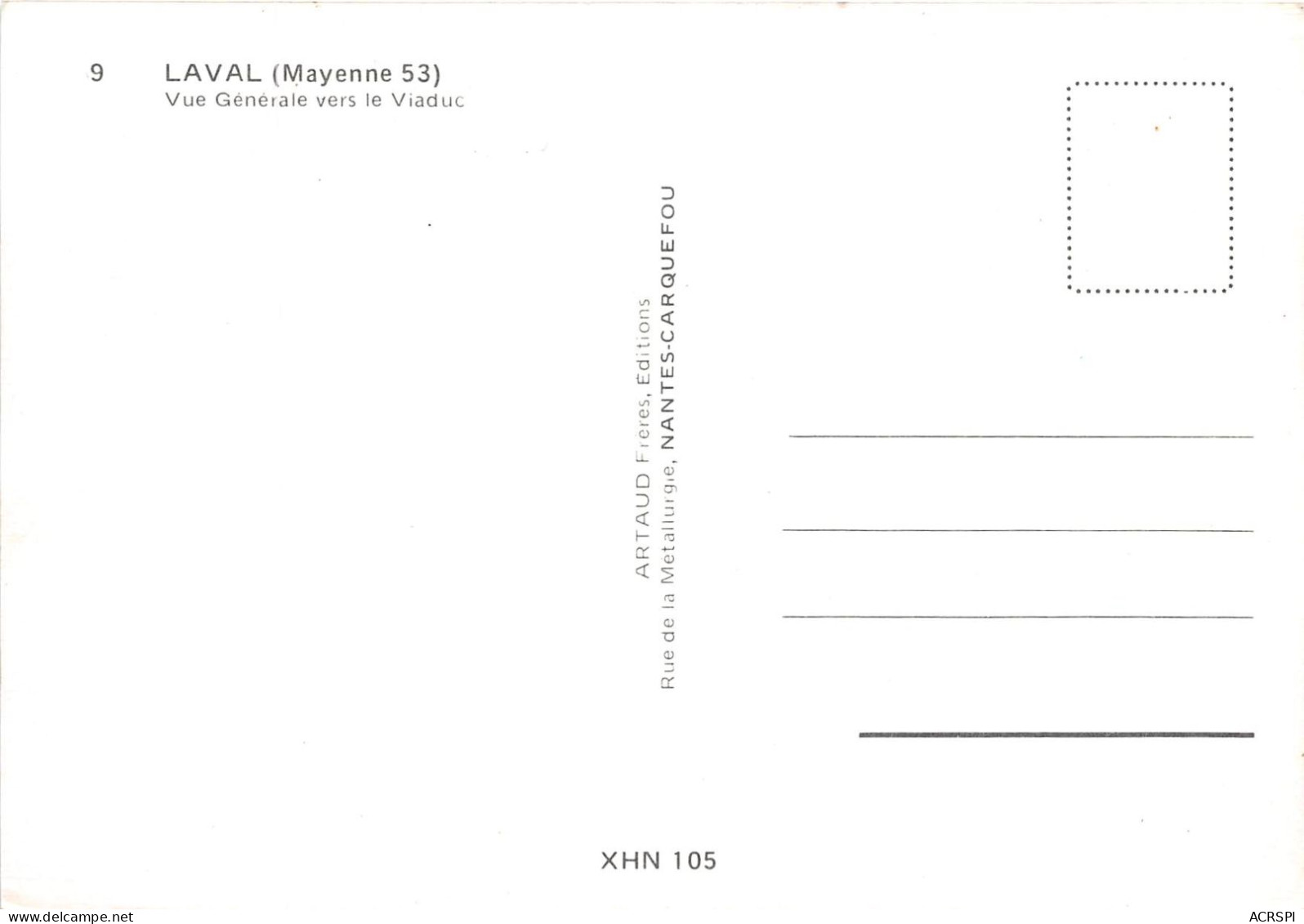 LAVAL Vue Generale Vers Le Viaduc 5(scan Recto-verso) MA2196 - Laval