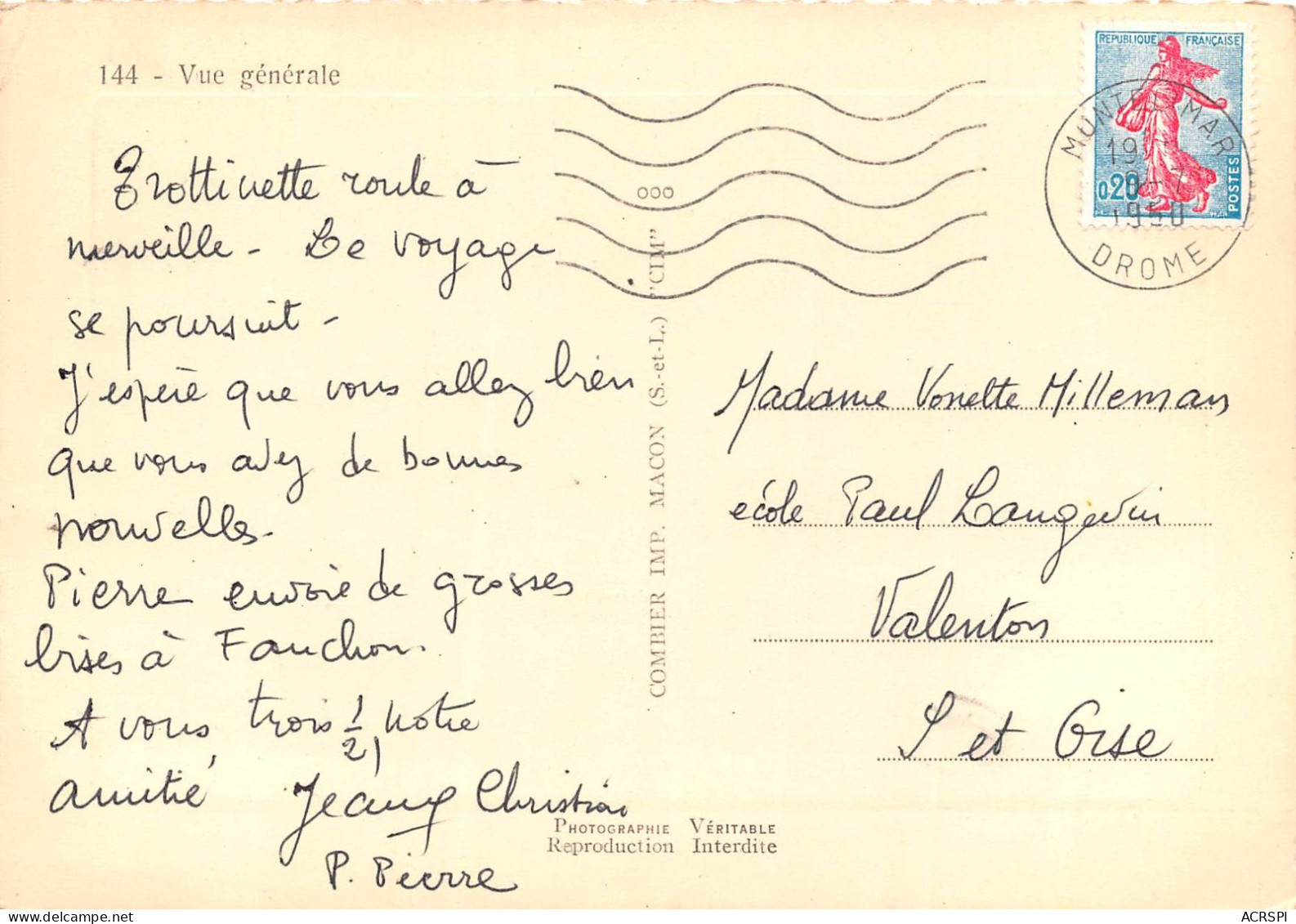 MONTELIMAR Vue Generale 16(scan Recto-verso) MA2192 - Montelimar