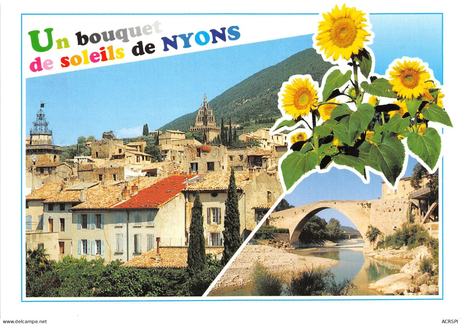 NYONS Les Toits De La Ville Et La Tour Randonne 25(scan Recto-verso) MA2191 - Nyons