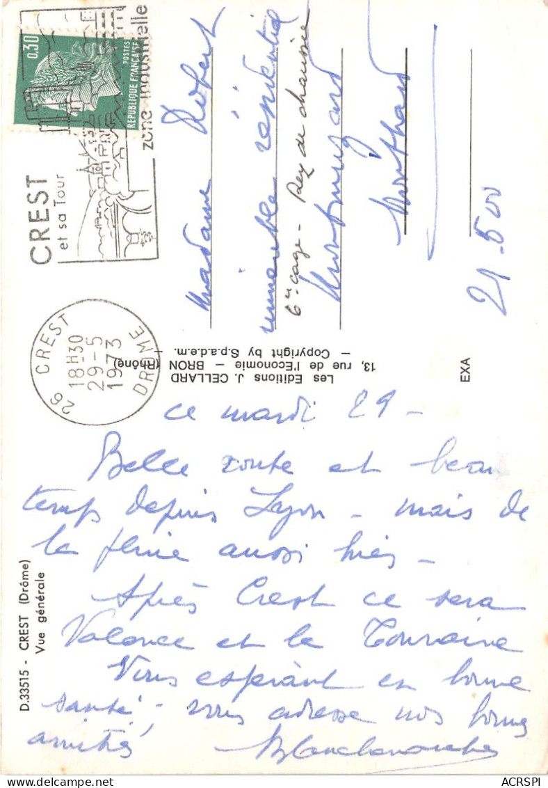 CREST Vue Generale 28(scan Recto-verso) MA2190 - Crest