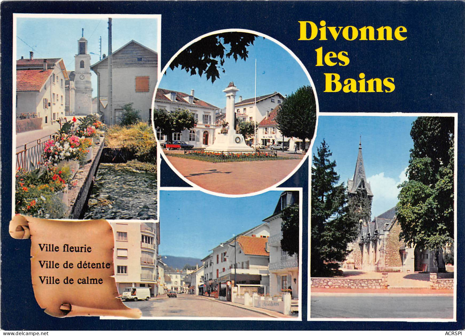 DIVONNE LES BAINS Station De Repos De L Homme Moderne L Eglise 28(scan Recto-verso) MB2300 - Divonne Les Bains