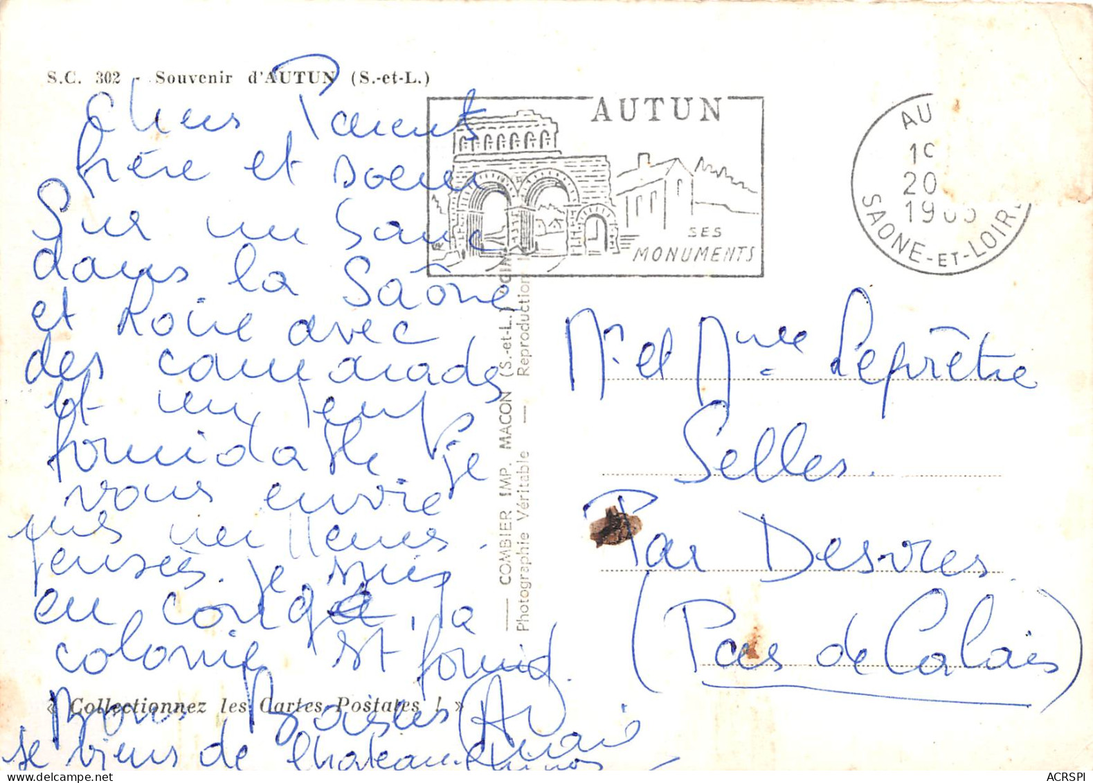 Souvenir D Autun 26(scan Recto-verso) MB2301 - Autun