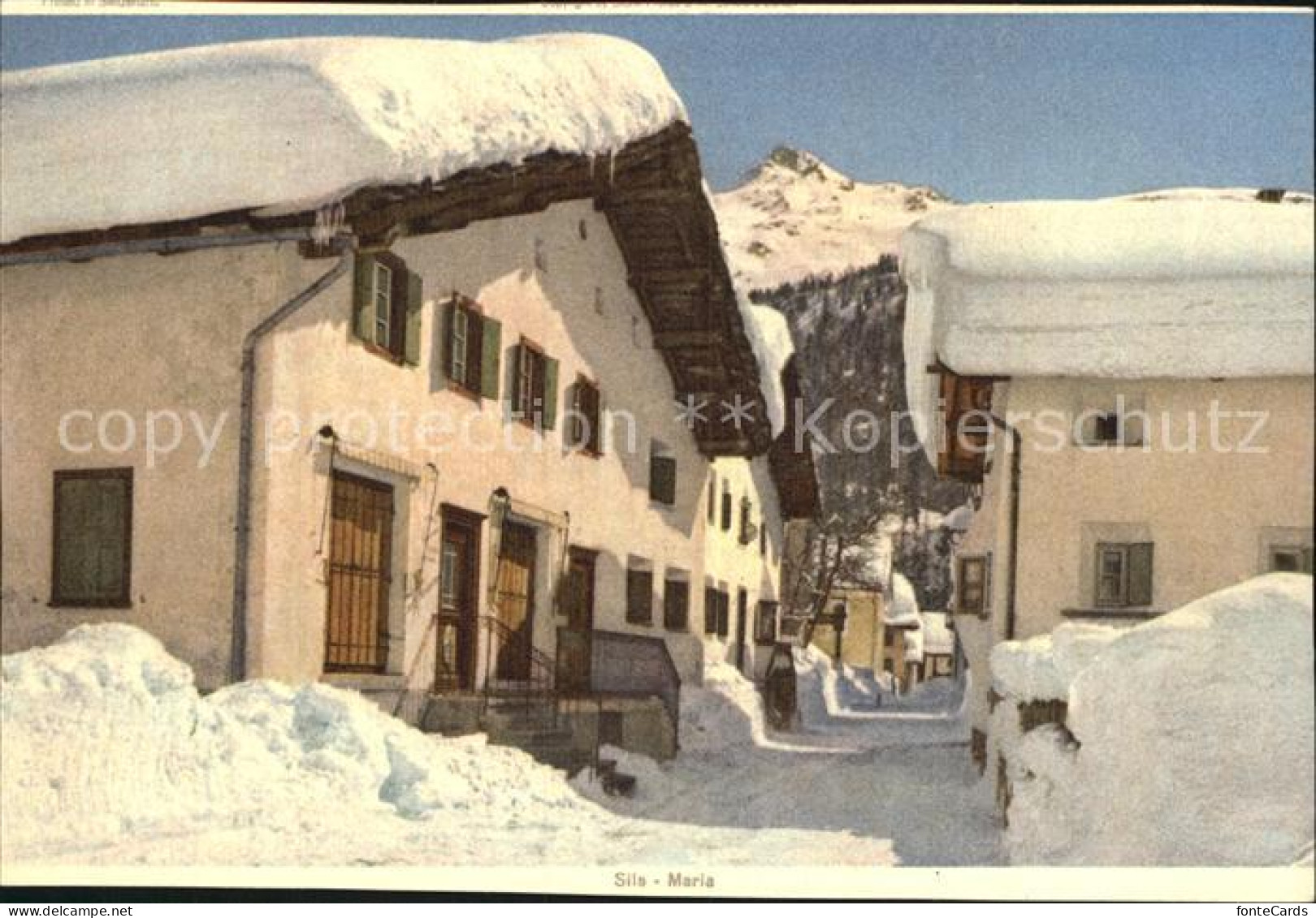 12518758 Sils Maria Graubuenden Winterlandschaft Sils/Segl Maria - Autres & Non Classés