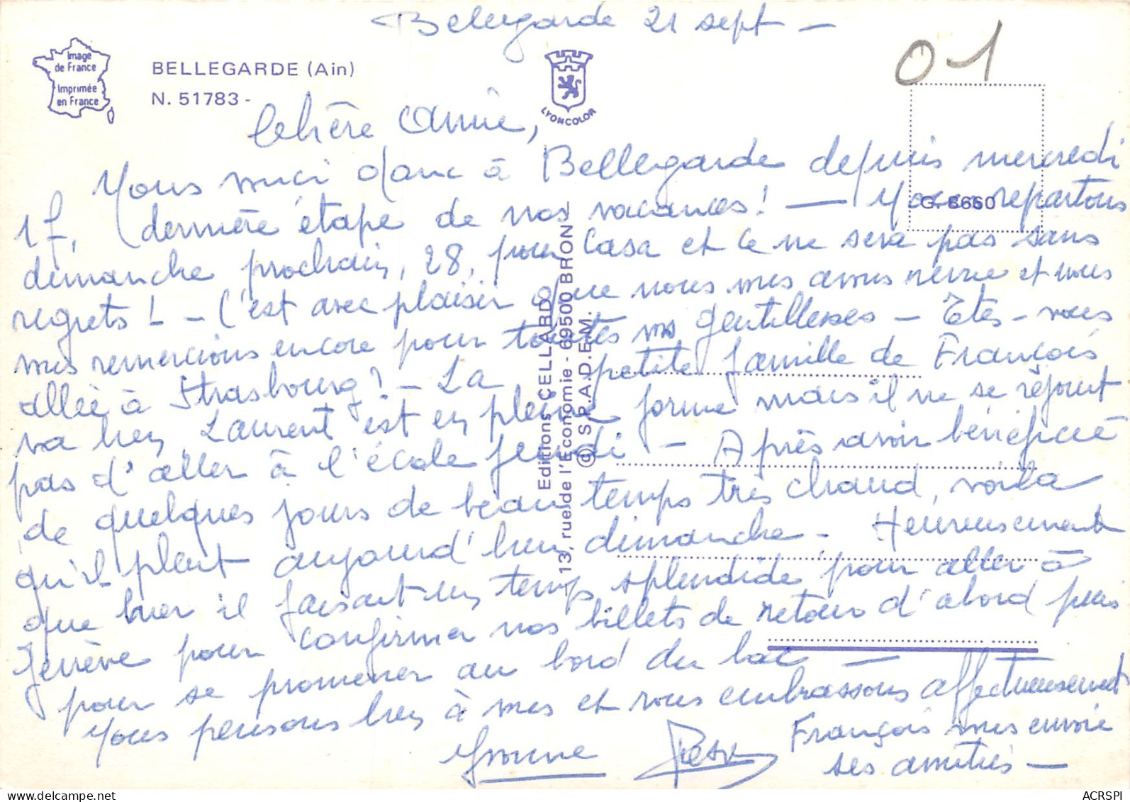 BELLEGARDE 9(scan Recto-verso) MB2305 - Bellegarde-sur-Valserine