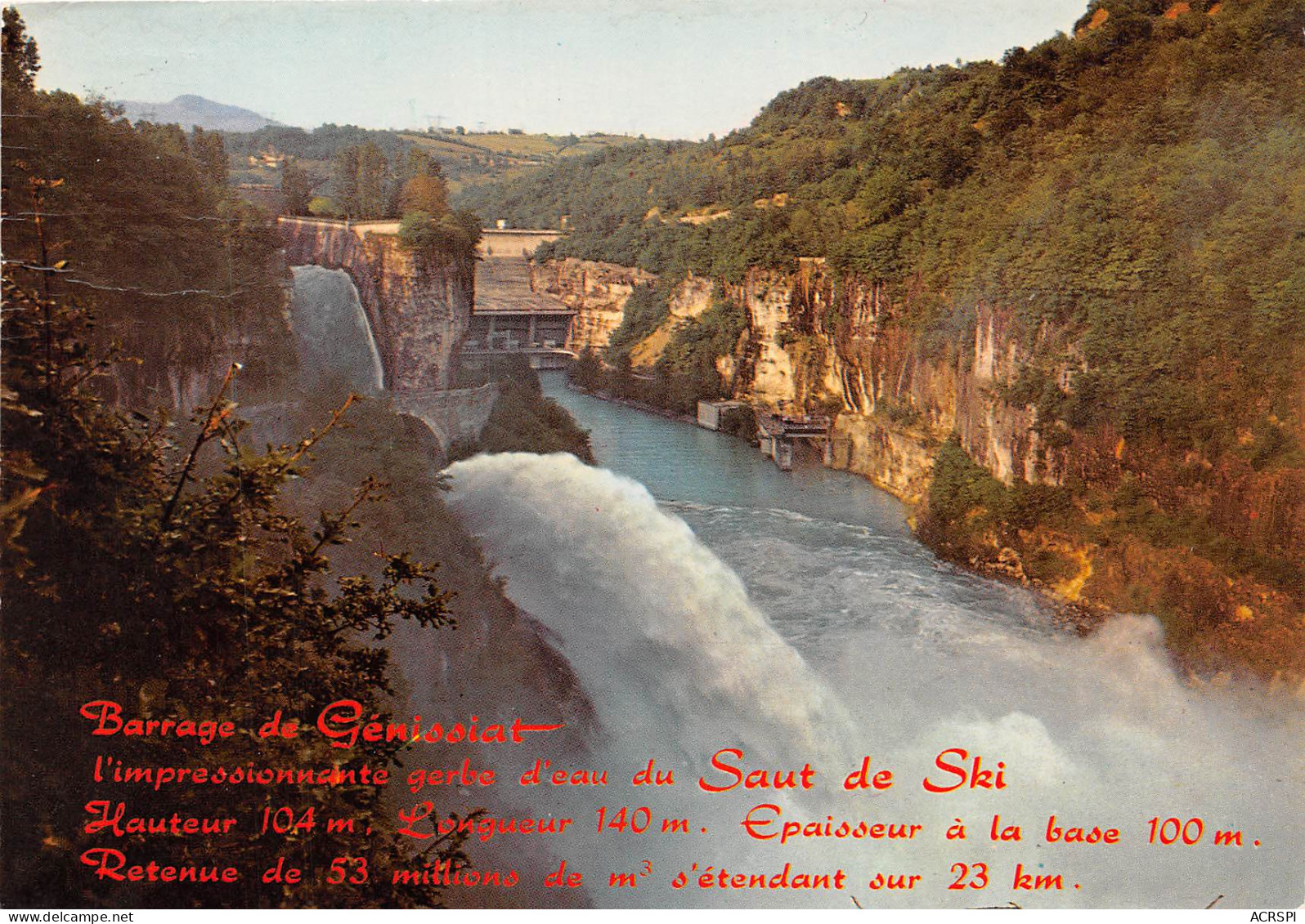 LE BARRAGE DE GENISSIAT Sur Le Rhone 31(scan Recto-verso) MB2305 - Génissiat