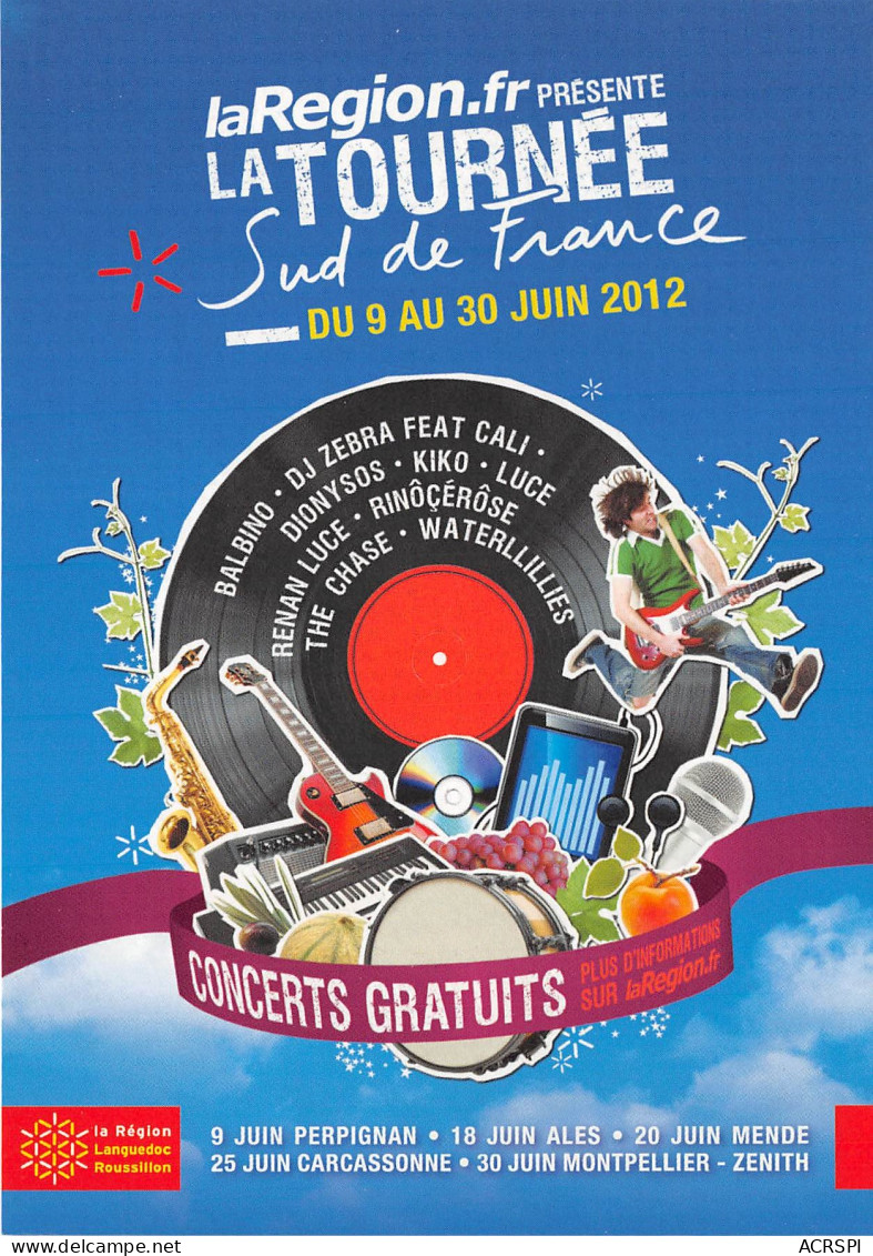 LA TOURNEE DU SUD DE LA FRANCE 2012 Languedoc Roussilon 21(scan Recto-verso) MB2311 - Werbepostkarten