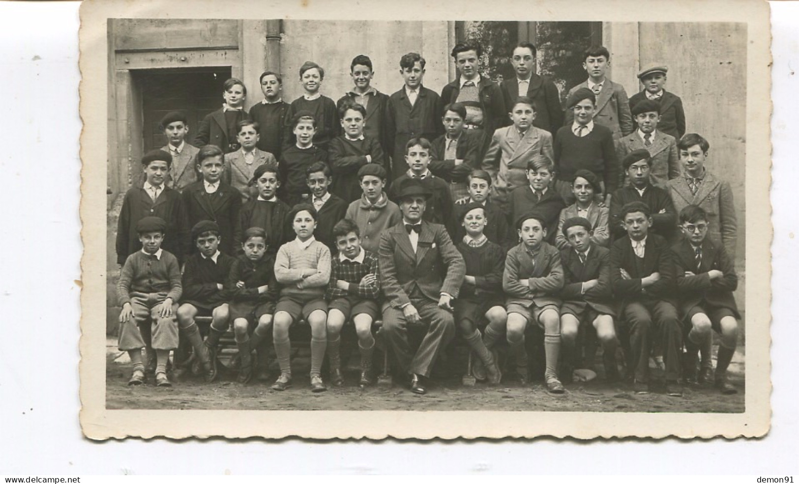 Photo De Classe De 1935 - GIRONDE ? ARES ? Elève PONGIBAUT R. (Robert?) - 22 Mai 1935 - - Arès