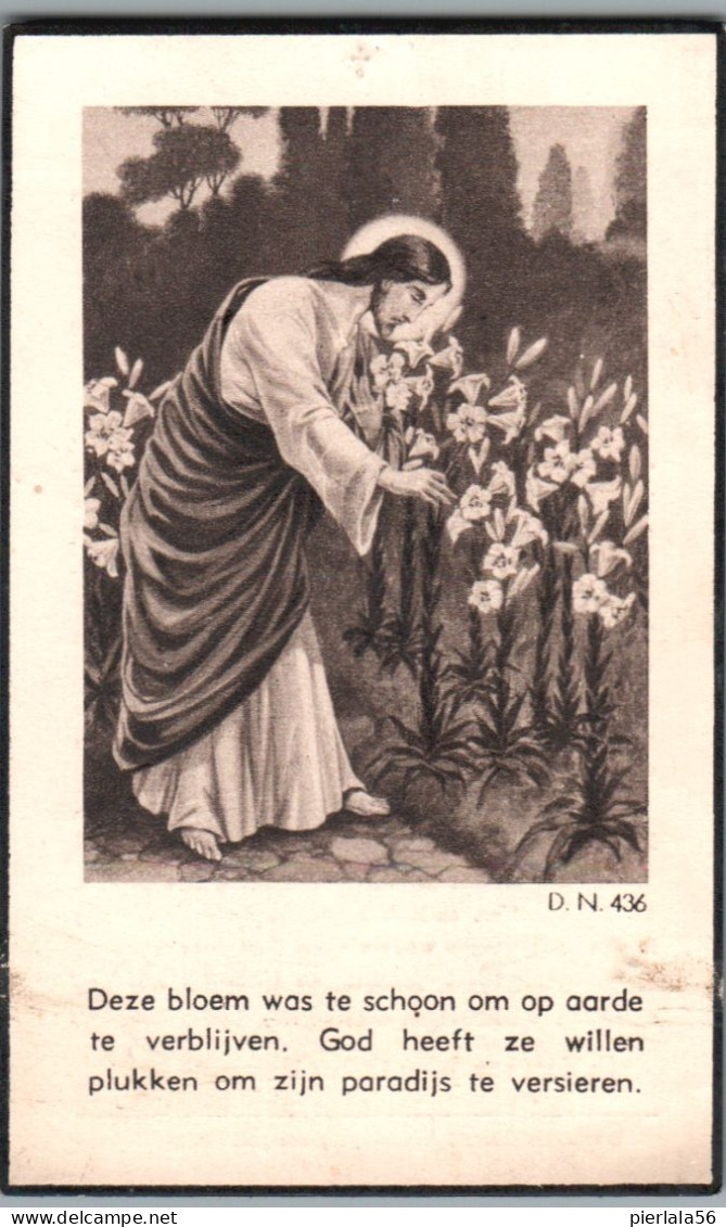 Bidprentje Jabbeke - Everaert Mathilde (1872-1947) - Devotion Images