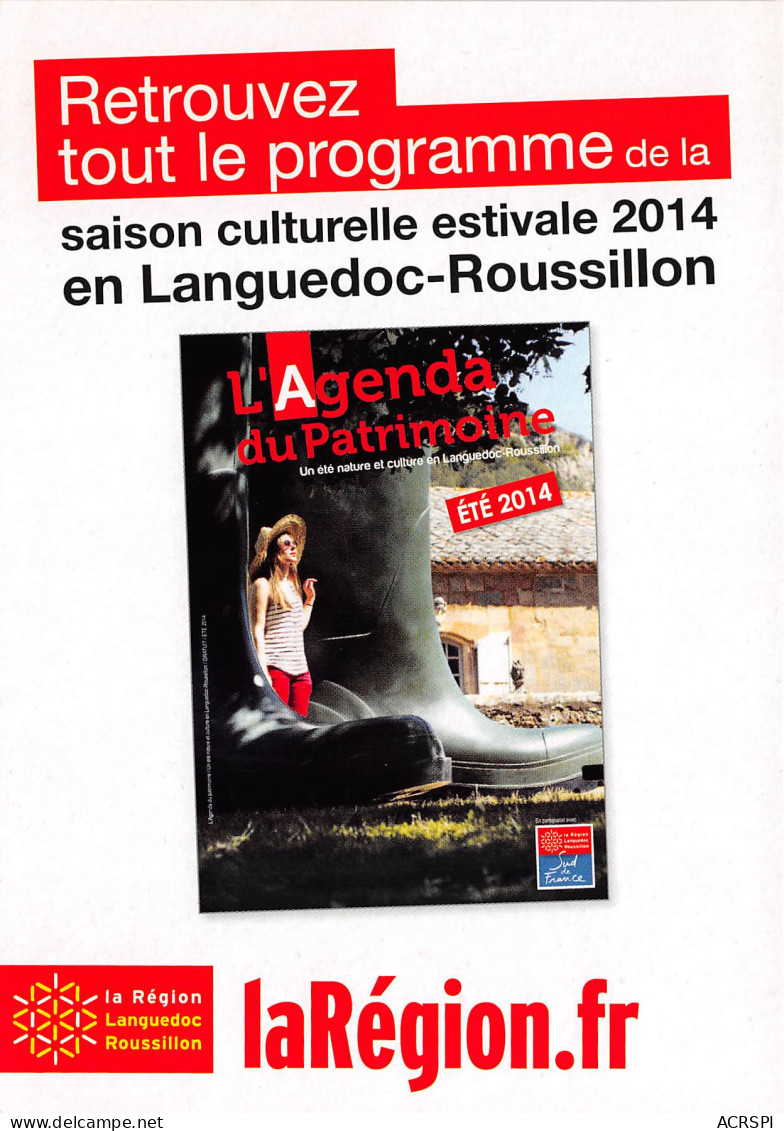LA REGION Retrouvez Tout Le Programme Saison Culturelle Estivale En Languedoc Roussillon 15(scan Recto-verso) MB2315 - Werbepostkarten