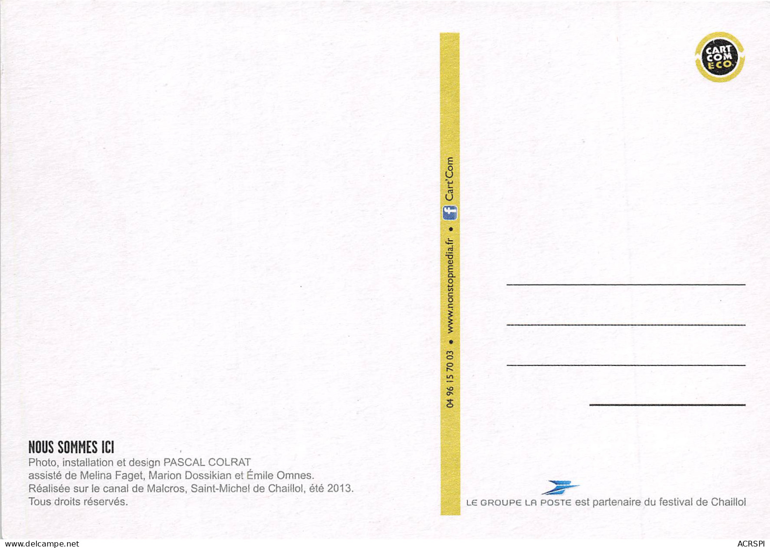 FESTIVAL DE CHAILLOL 12 Aout 2014 24(scan Recto-verso) MB2315 - Werbepostkarten