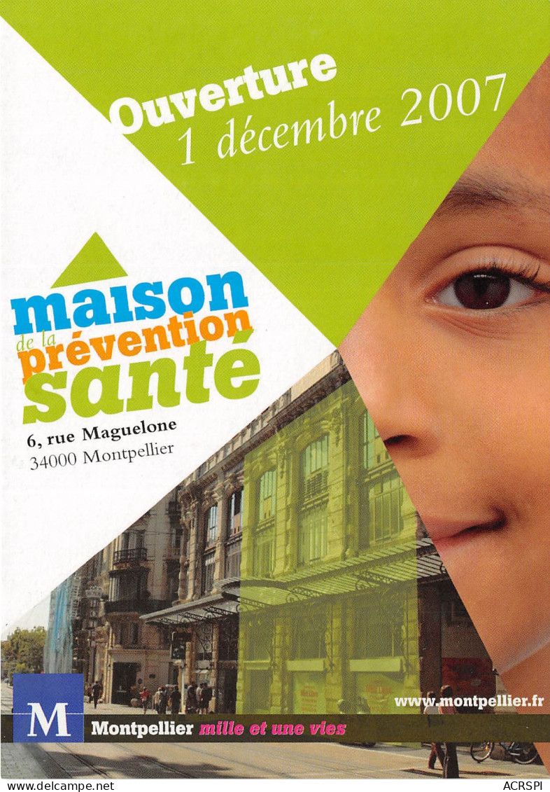 Maison De La Prevention SanteMONTPELLIER 2(scan Recto-verso) MB2316 - Advertising