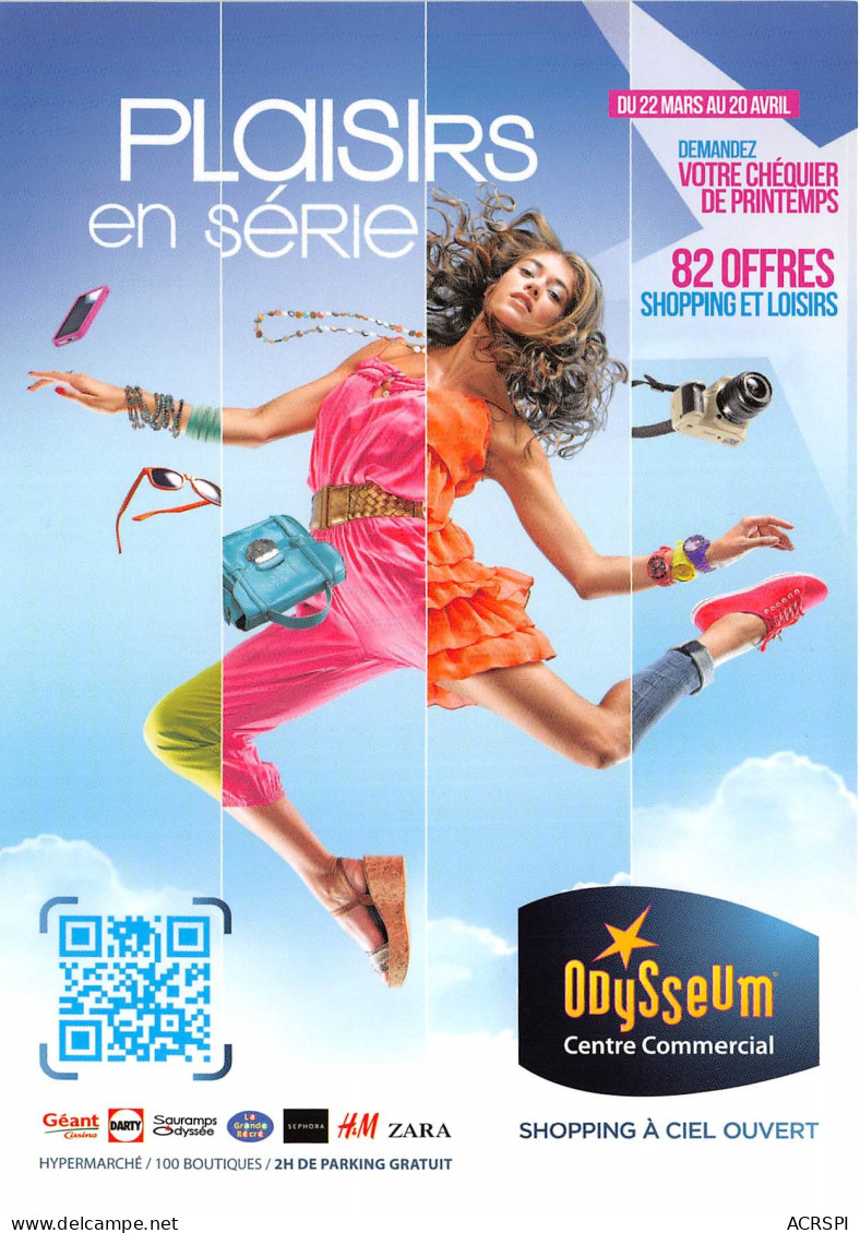 PLAISIRS EN SERIE ODYSSEUM Centre Commercial 22(scan Recto-verso) MB2316 - Advertising