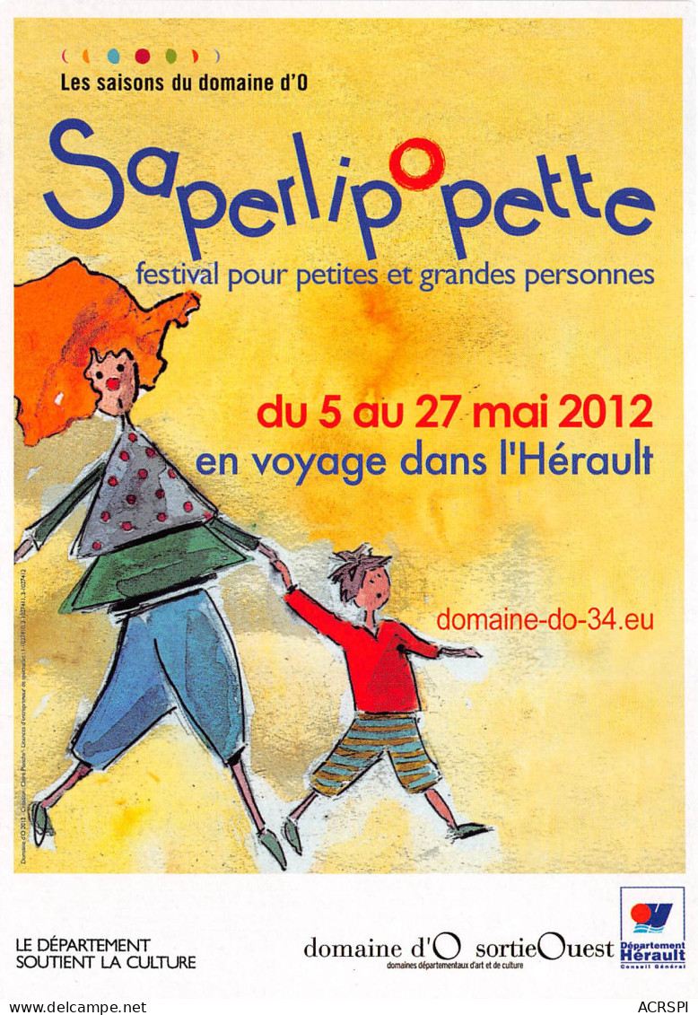 SAPERLIPOPETTE Les Saison Du Domaine D O Herault 11(scan Recto-verso) MB2318 - Werbepostkarten