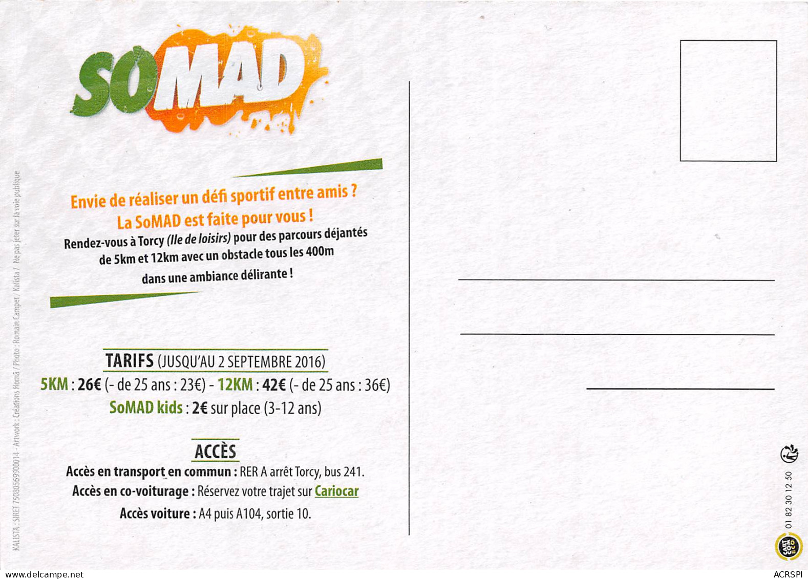 SOMAD 4(scan Recto-verso) MB2318 - Reclame