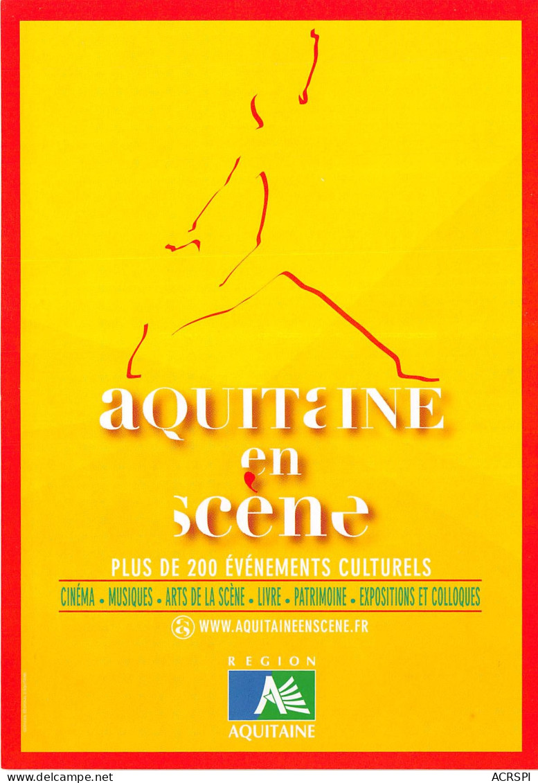 Aquitaine En Scene Plus De 200 Evenements Culturels 6(scan Recto-verso) MB2319 - Advertising