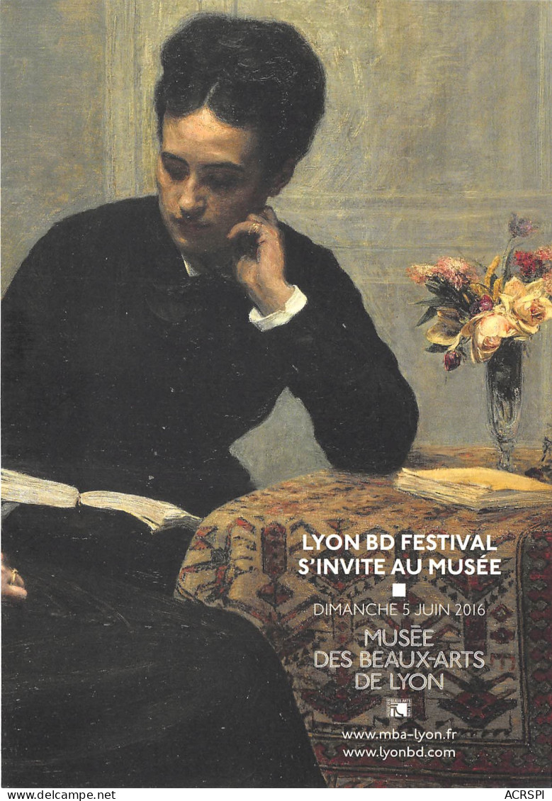 LYON BD Festival S Invite Au Musee Musee Des Beaux Arts De LYON 18(scan Recto-verso) MB2319 - Werbepostkarten